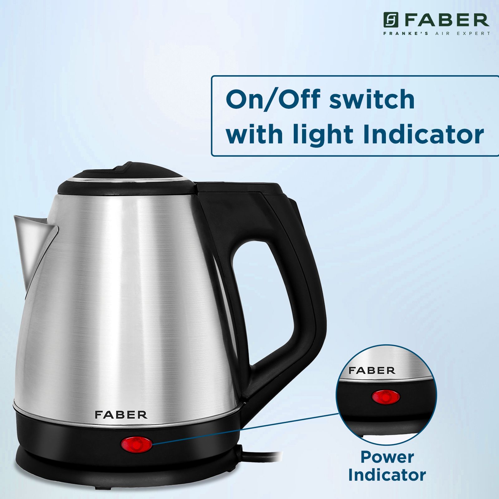 FABER FK 1500 Watt 1.5 Litre Electric Kettle with Auto Shut Off (Steel)_9