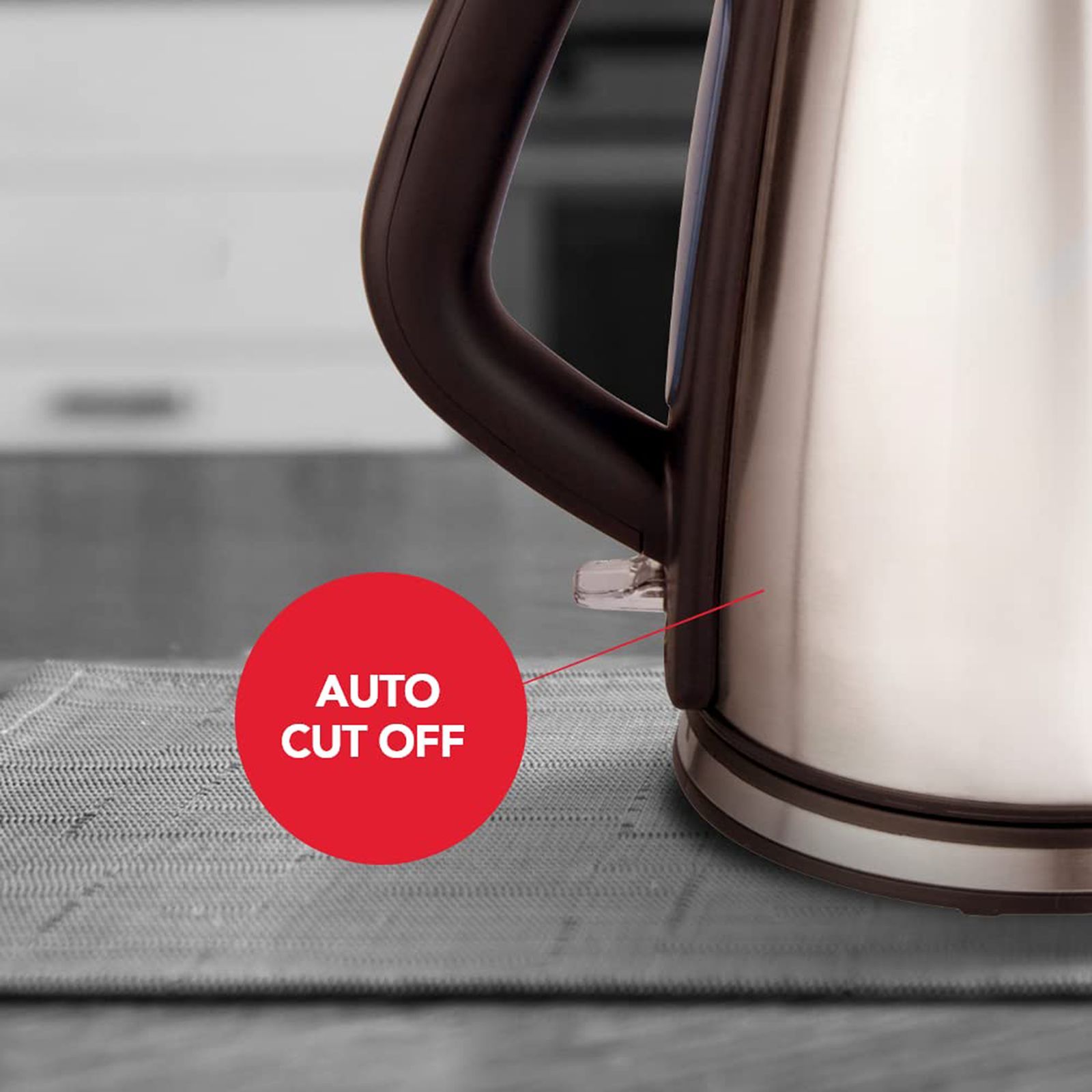 SHARP EKJ-18WN-S 2200 Watt 1.8 Litre Electric Kettle with Auto Shut Off (Silver)_8