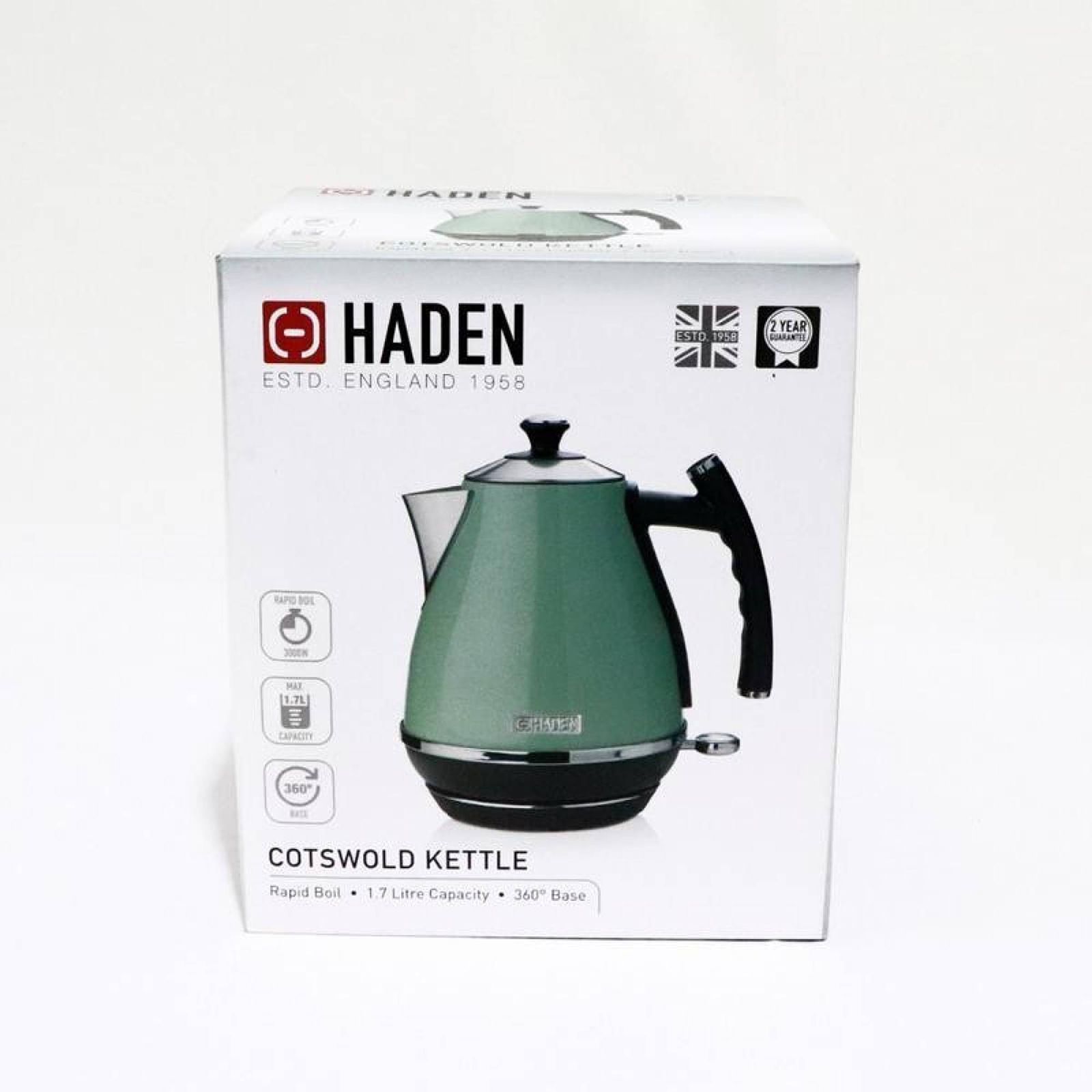 HADEN Cotswold 3000 Watt 1.7 Litre Electric Kettle with Auto Shut Off (Sage Green)_12