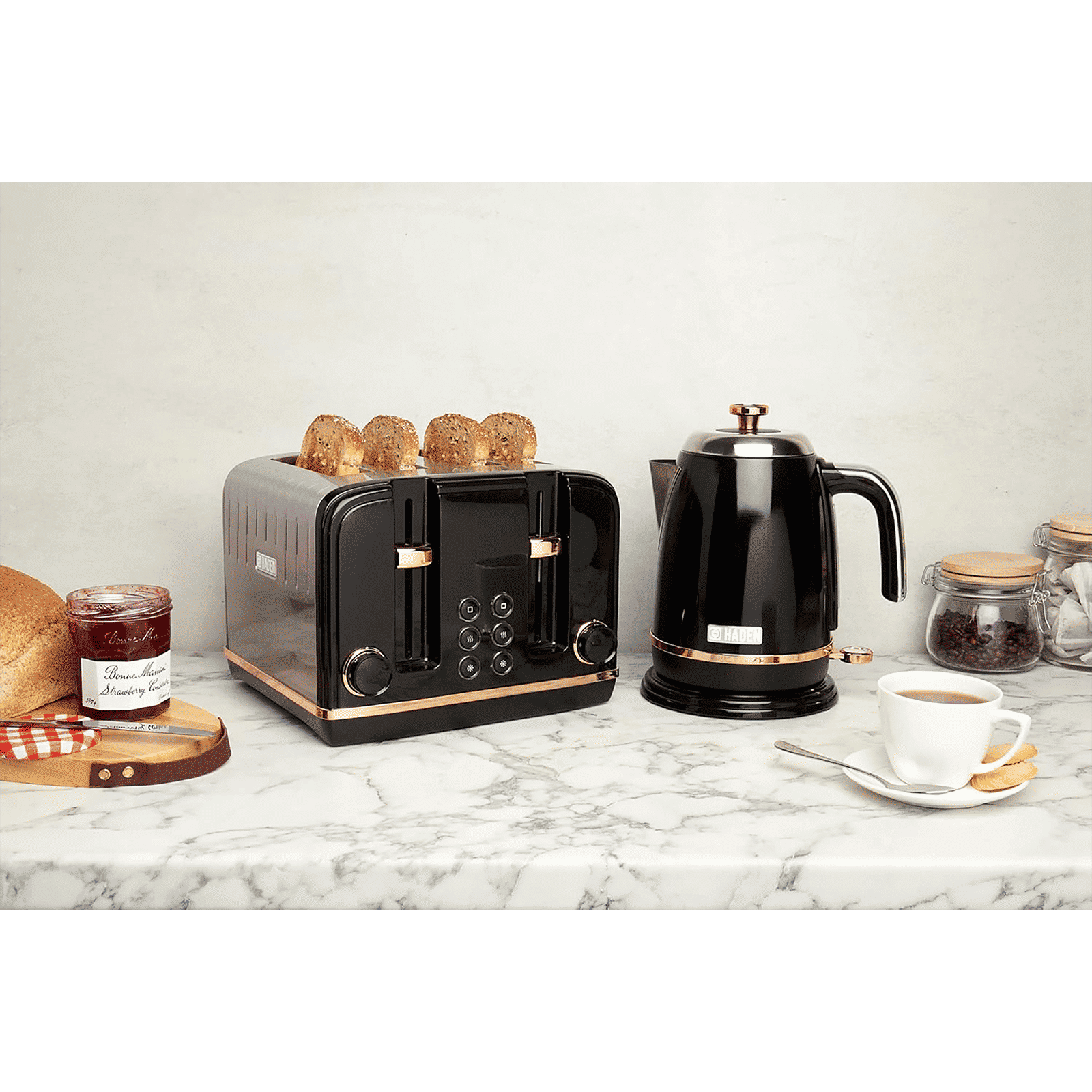 HADEN Salcombe 1000 Watt 1.7 Litre Electric Kettle with Auto Shut Off (Black)_16