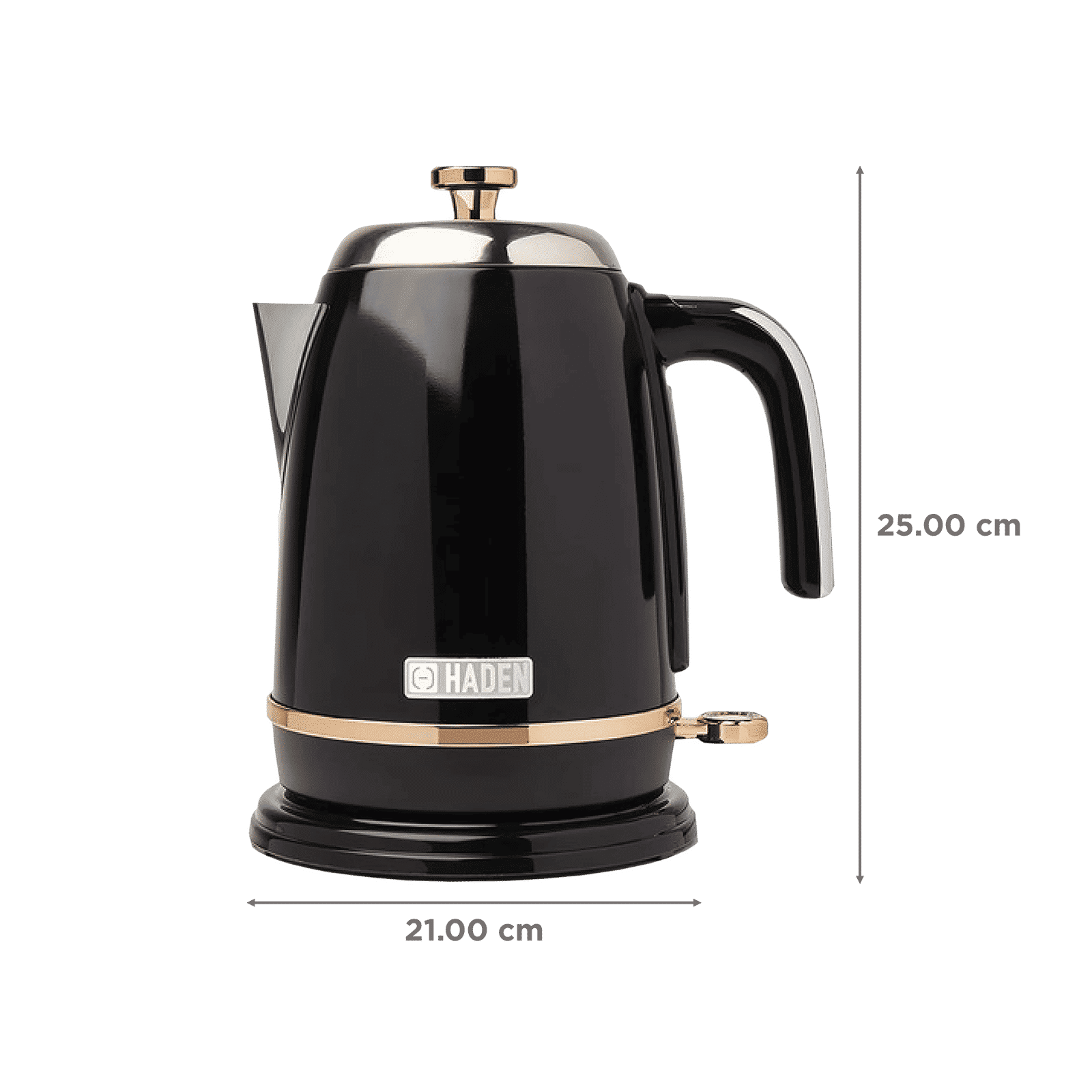 HADEN Salcombe 1000 Watt 1.7 Litre Electric Kettle with Auto Shut Off (Black)_2