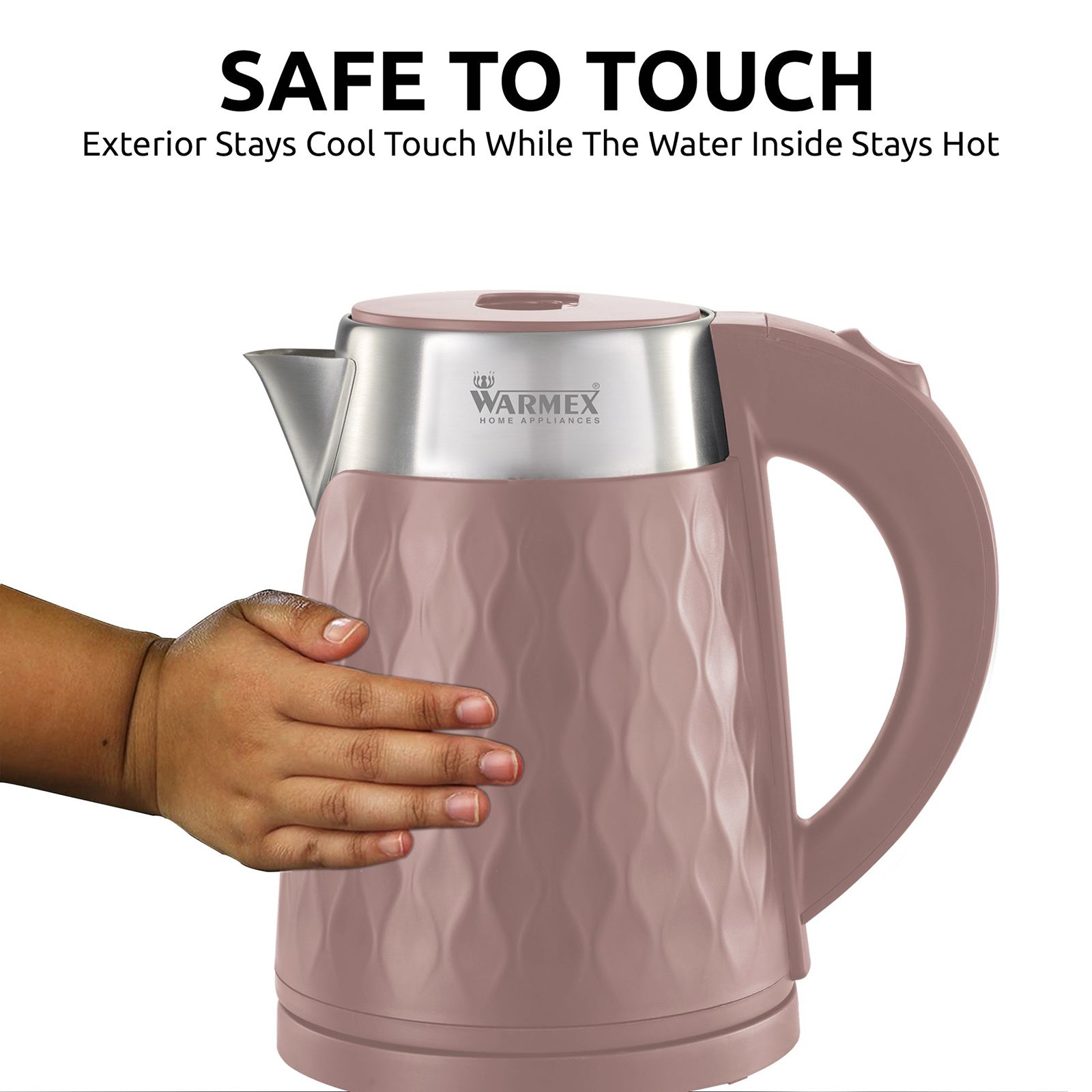 WARMEX Boil & Serve 09 1500 Watt 1.8 Litre Electric Kettle with Auto Shut Off (Cocoa Brown)_7