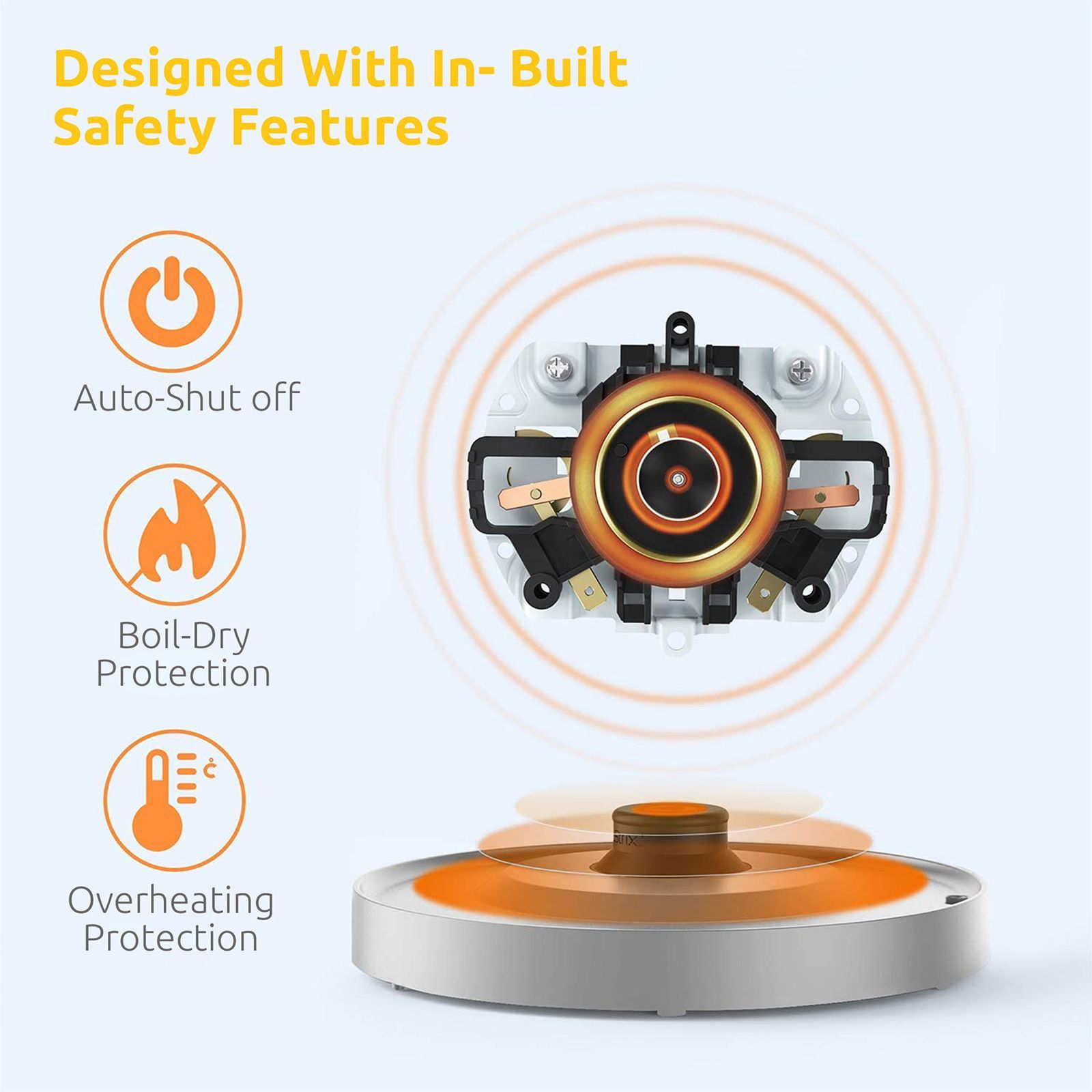 WARMEX Boil & Serve 99 1500 Watt 1.8 Litre Electric Kettle with Auto Shut Off (White)_9