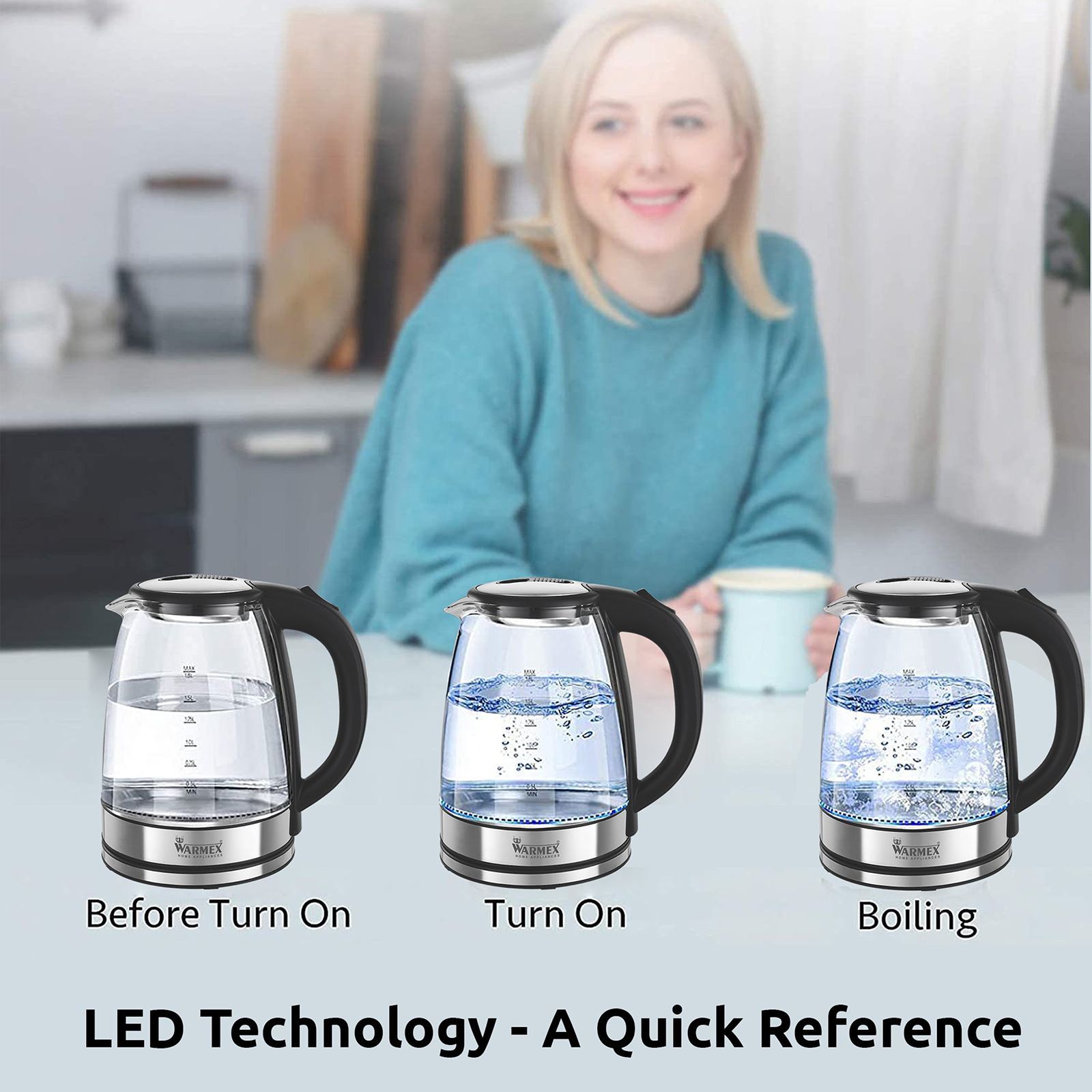 WARMEX 1500 Watt 1.8 Litre Electric Kettle with Auto Shut Off (Metallic)_5