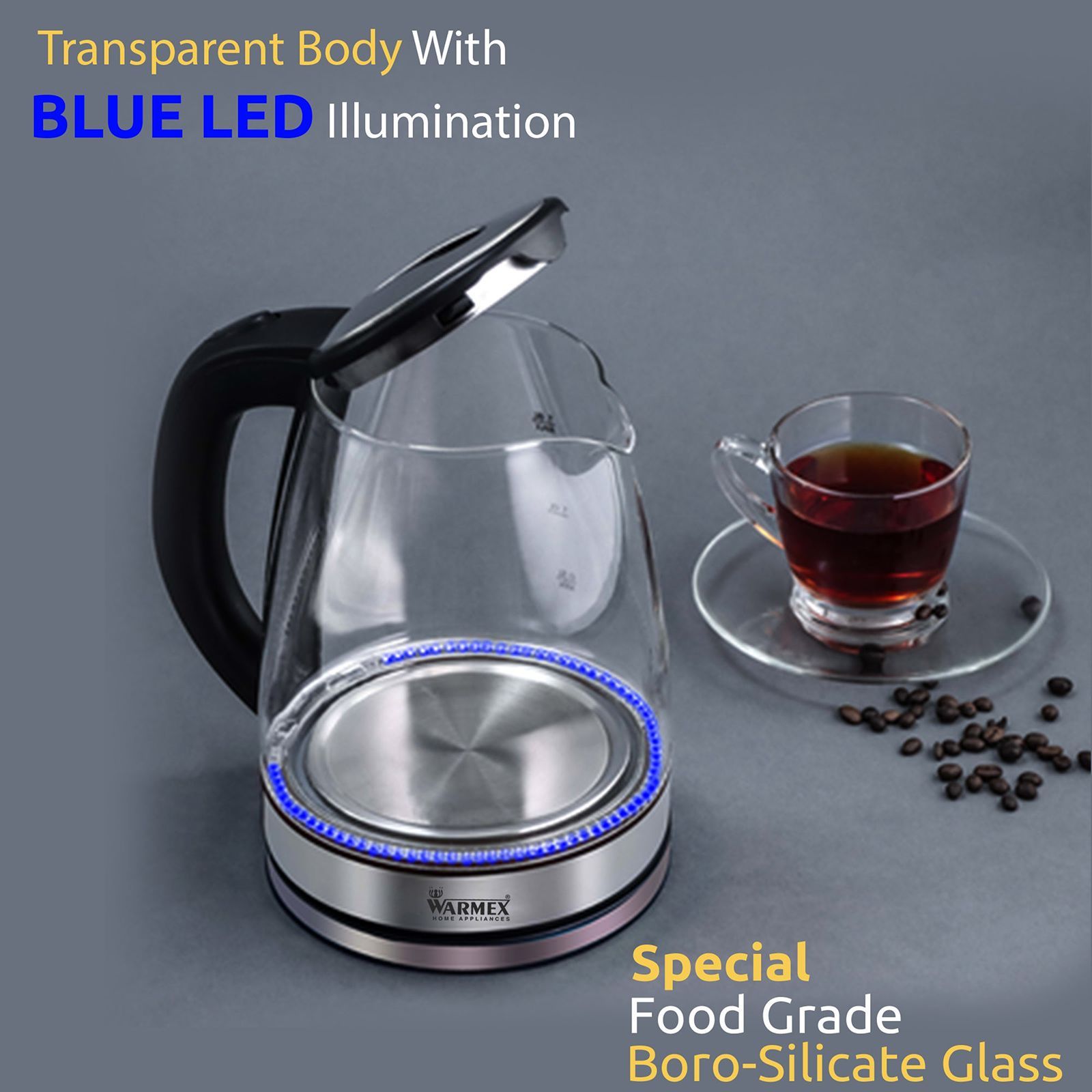 WARMEX 1500 Watt 1.8 Litre Electric Kettle with Auto Shut Off (Metallic)_9