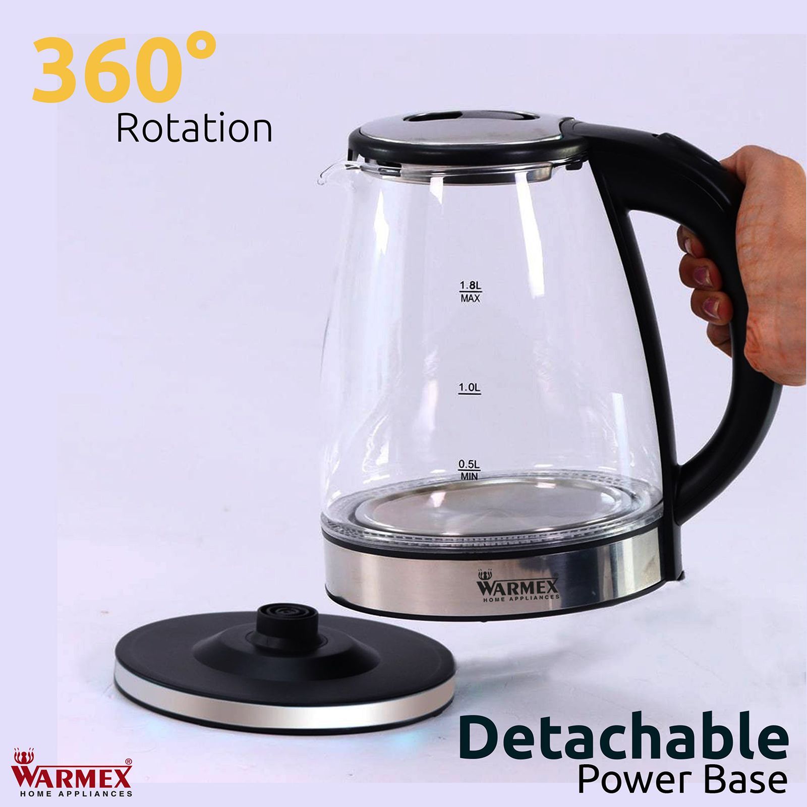 WARMEX 1500 Watt 1.8 Litre Electric Kettle with Auto Shut Off (Metallic)_10