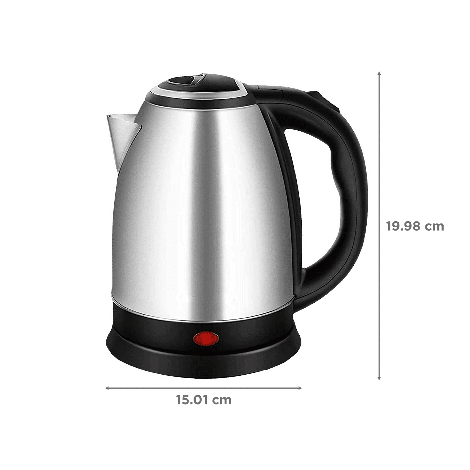 WARMEX EK-999 N 1500 Watt 1.5 Litre Electric Kettle with Fast Boiling (Black & Stainless Steel)_2