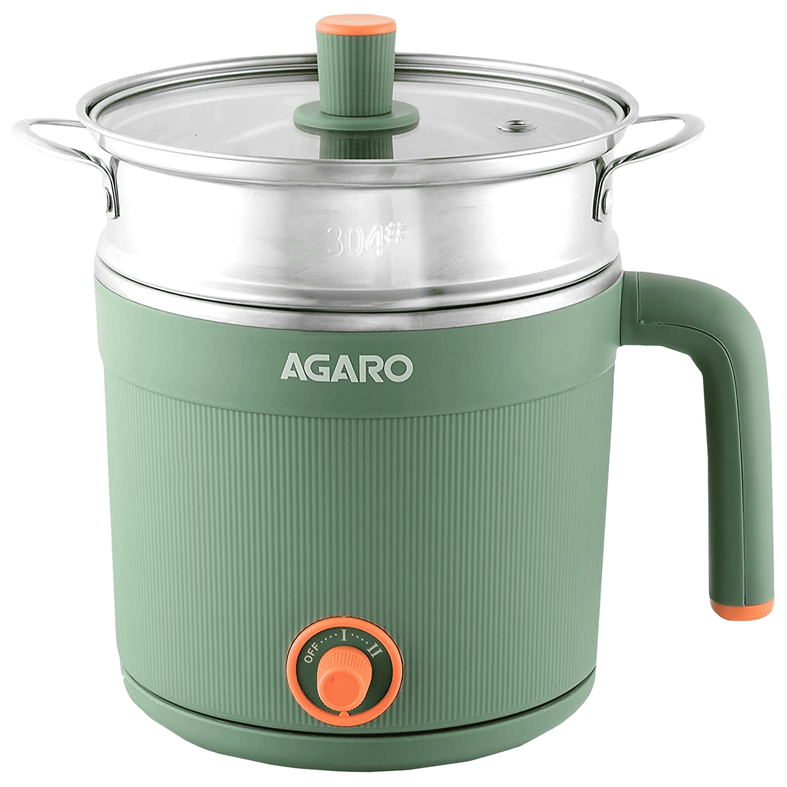 AGARO Regency 600 Watt 1.2 Litre Multi Cook Electric Kettle with Auto Shut Off (Green)_1