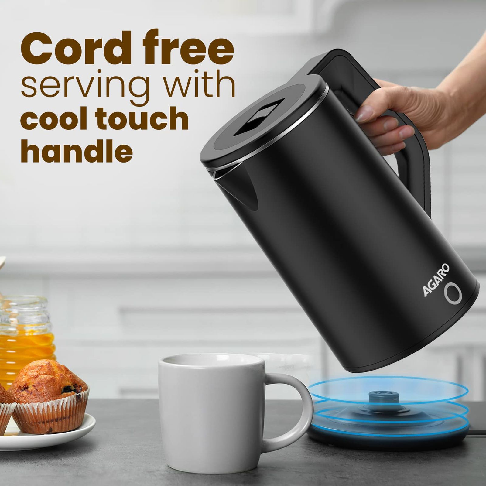 AGARO Elegant 1500 Watt 1.8 Litre Electric Kettle with Auto Shut Off (Black)_10