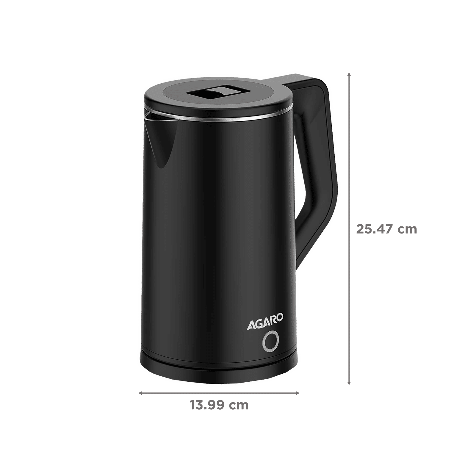 AGARO Elegant 1500 Watt 1.8 Litre Electric Kettle with Auto Shut Off (Black)_2