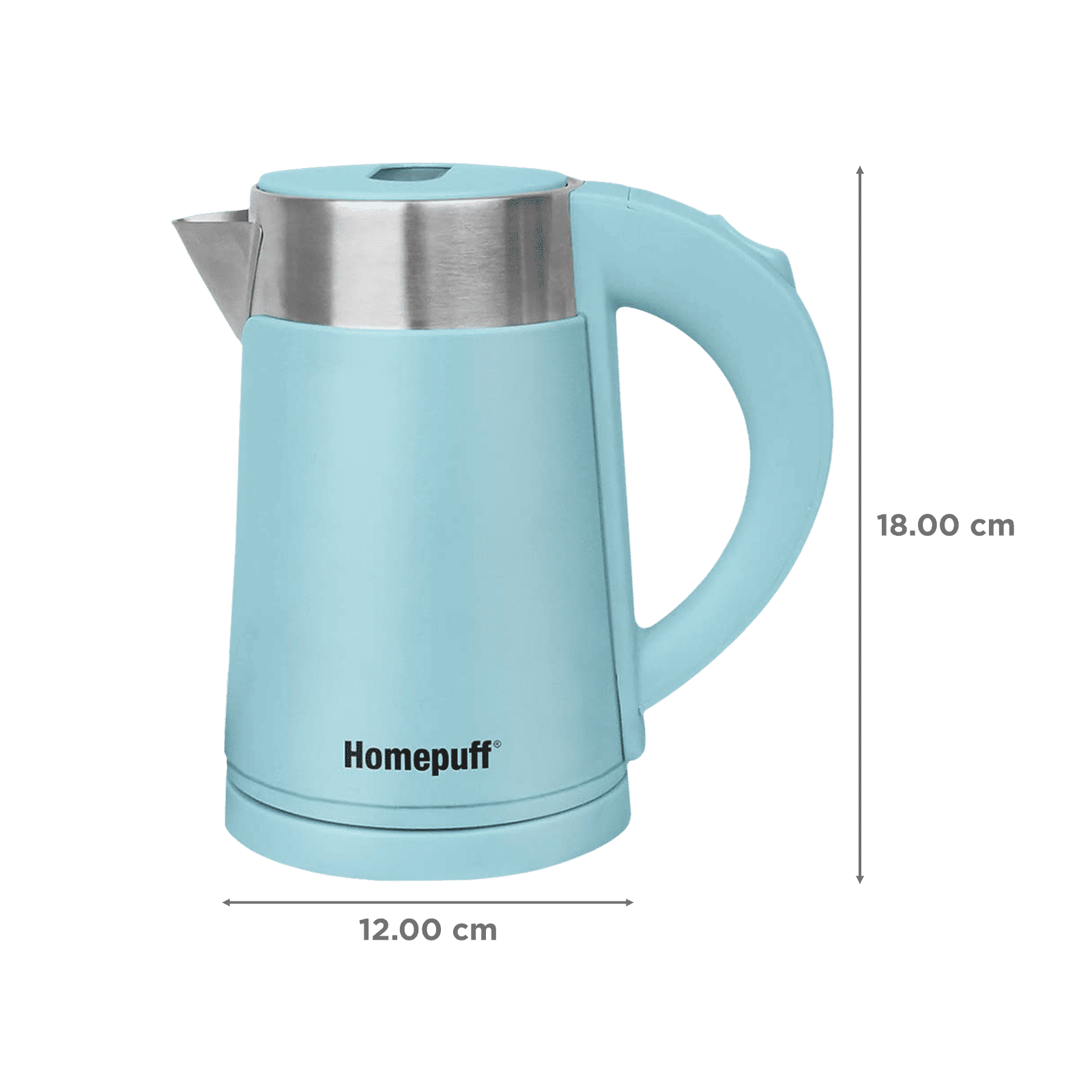 HomePuff H302 1000 Watt 0.7 Litre Electric Kettle with 360 Degree Rotation Base (Blue) HomePuff H302 1000 Watt 0.7 Litre Electric Kettle with 360 Degree Rotation Base (Blue)_2