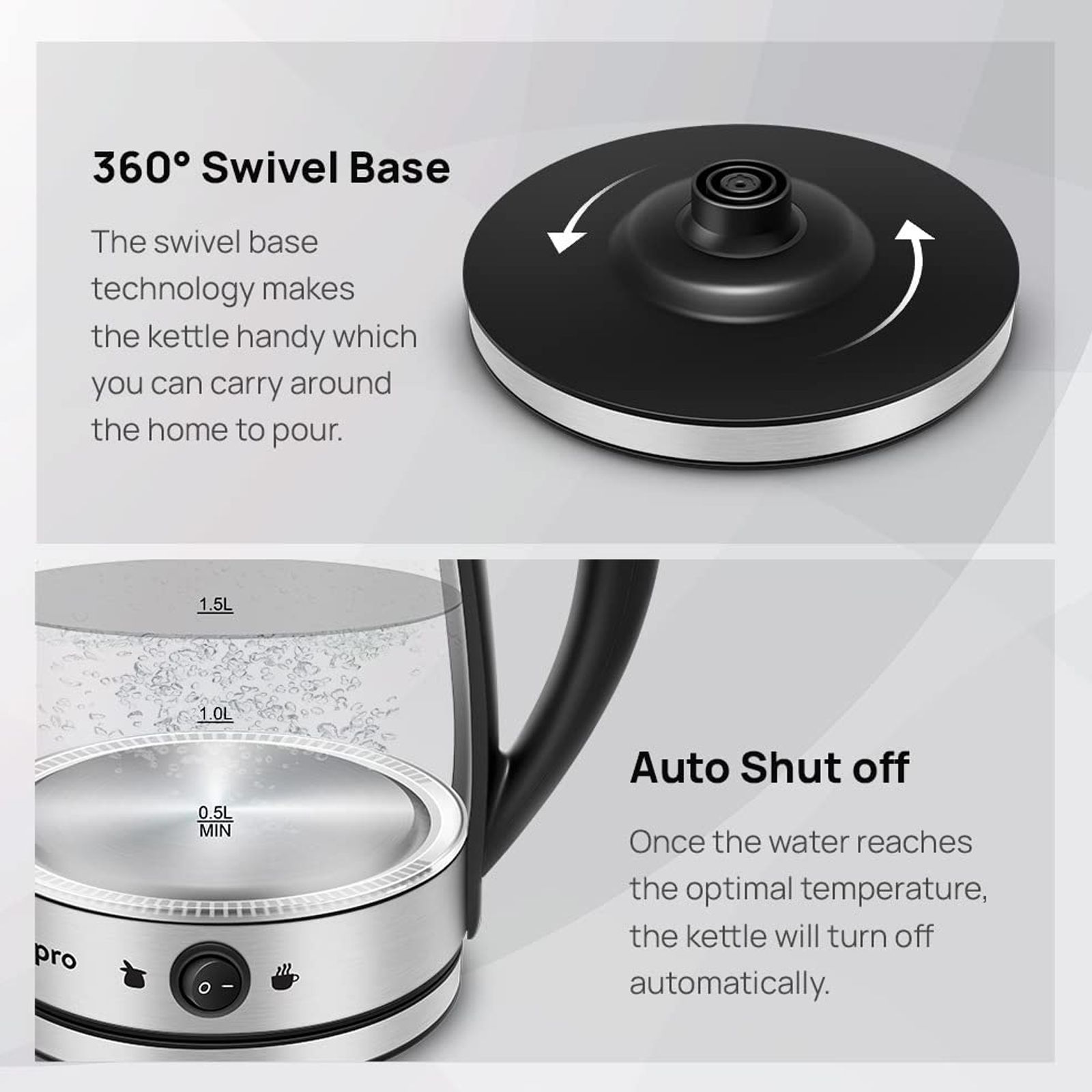 wipro Vesta 1500 Watt 1.8 Litre Electric Kettle with Stylish Blue LED Lights (Glass) wipro Vesta 1500 Watt 1.8 Litre Electric Kettle with Stylish Blue LED Lights (Glass)_12