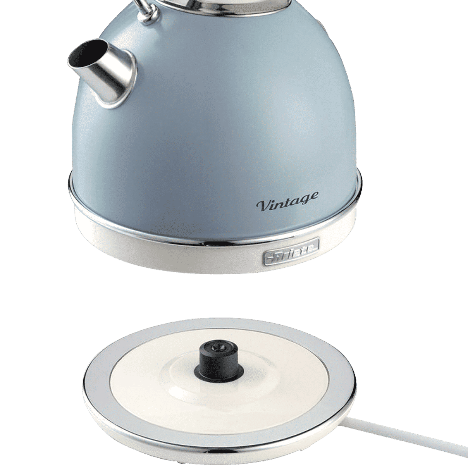 Ariete Vintage Dome 2000 Watt 1.7 Litre Electric Kettle with 360 Degree Rotating Base (Blue)_5