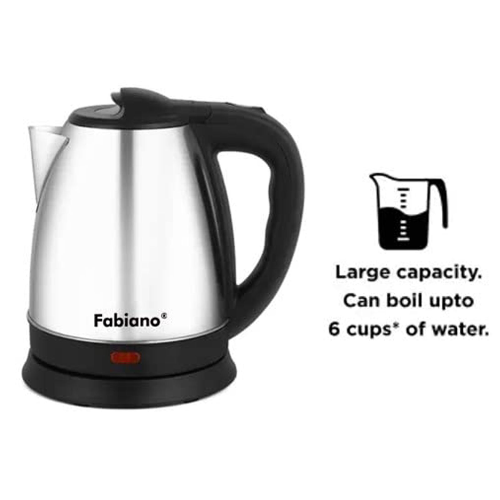 Fabiano E-15 1500 Watt 1.5 Litre Electric Kettle with Cool Touch Handle (Silver) Fabiano E-15 1500 Watt 1.5 Litre Electric Kettle with Cool Touch Handle (Silver)_4