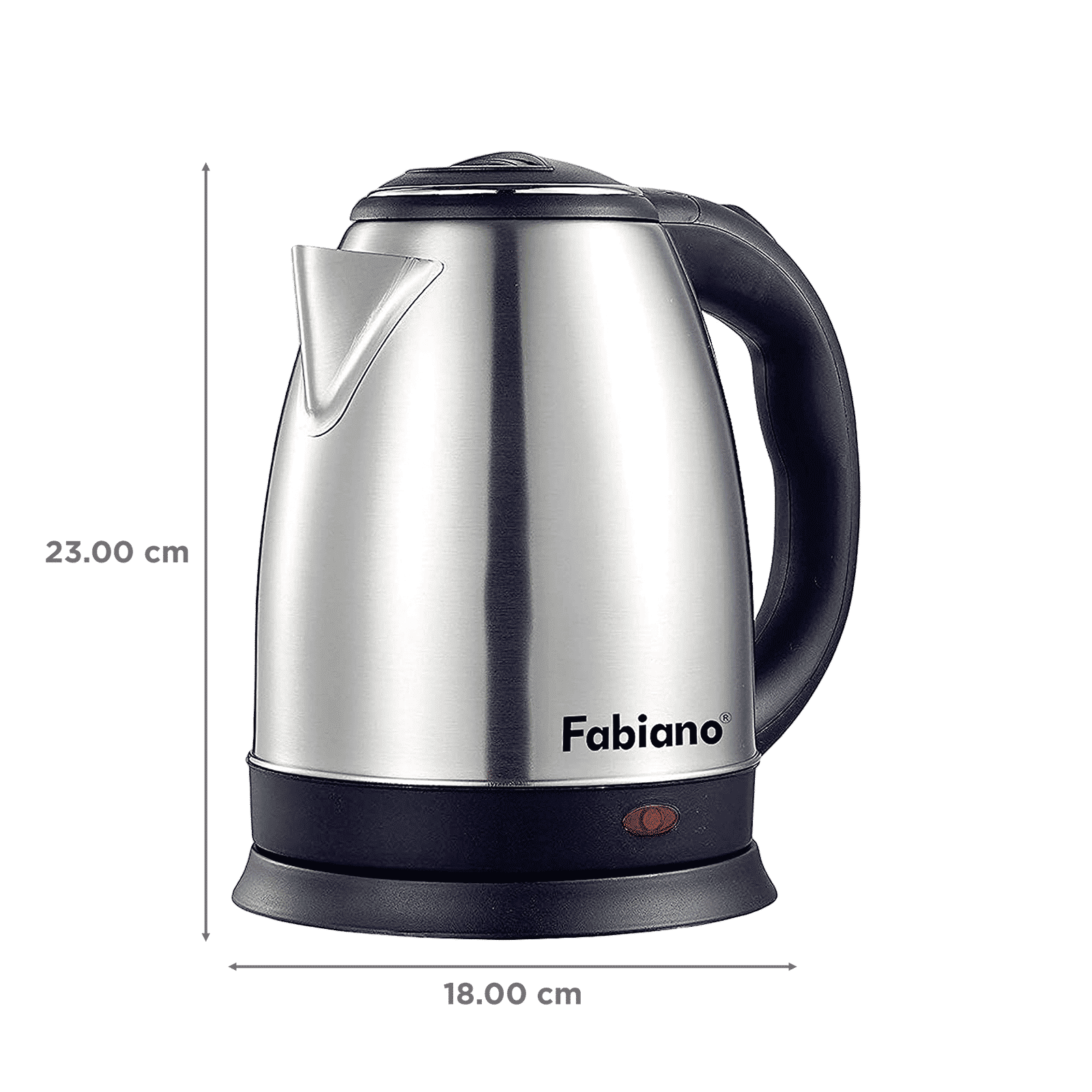 Fabiano FAB-E18 1500 Watt 1.8 Litre Electric Kettle with Boil-Dry Protection (Silver)_2