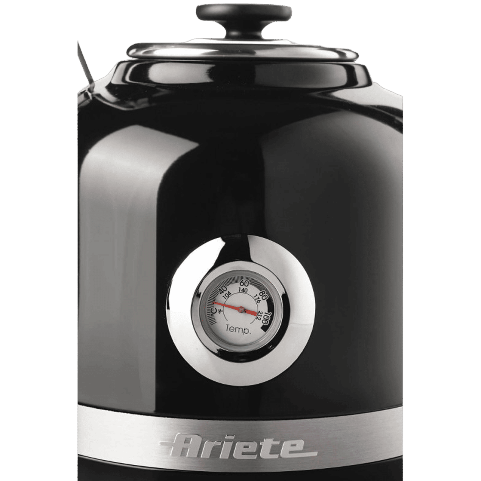 Ariete Moderna 2000 Watt 1.7 Litre Electric Kettle with Stainless Steel Body (Black) _2