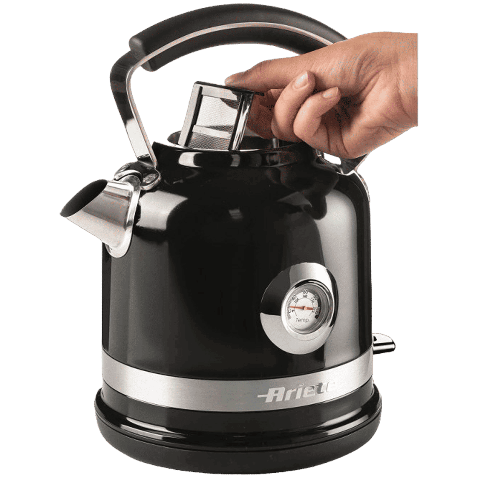 Ariete Moderna 2000 Watt 1.7 Litre Electric Kettle with Stainless Steel Body (Black) _6