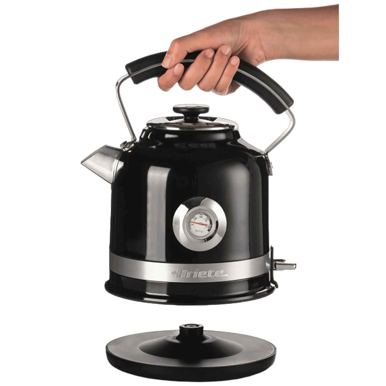 Ariete Moderna 2000 Watt 1.7 Litre Electric Kettle with Stainless Steel Body (Black) _7