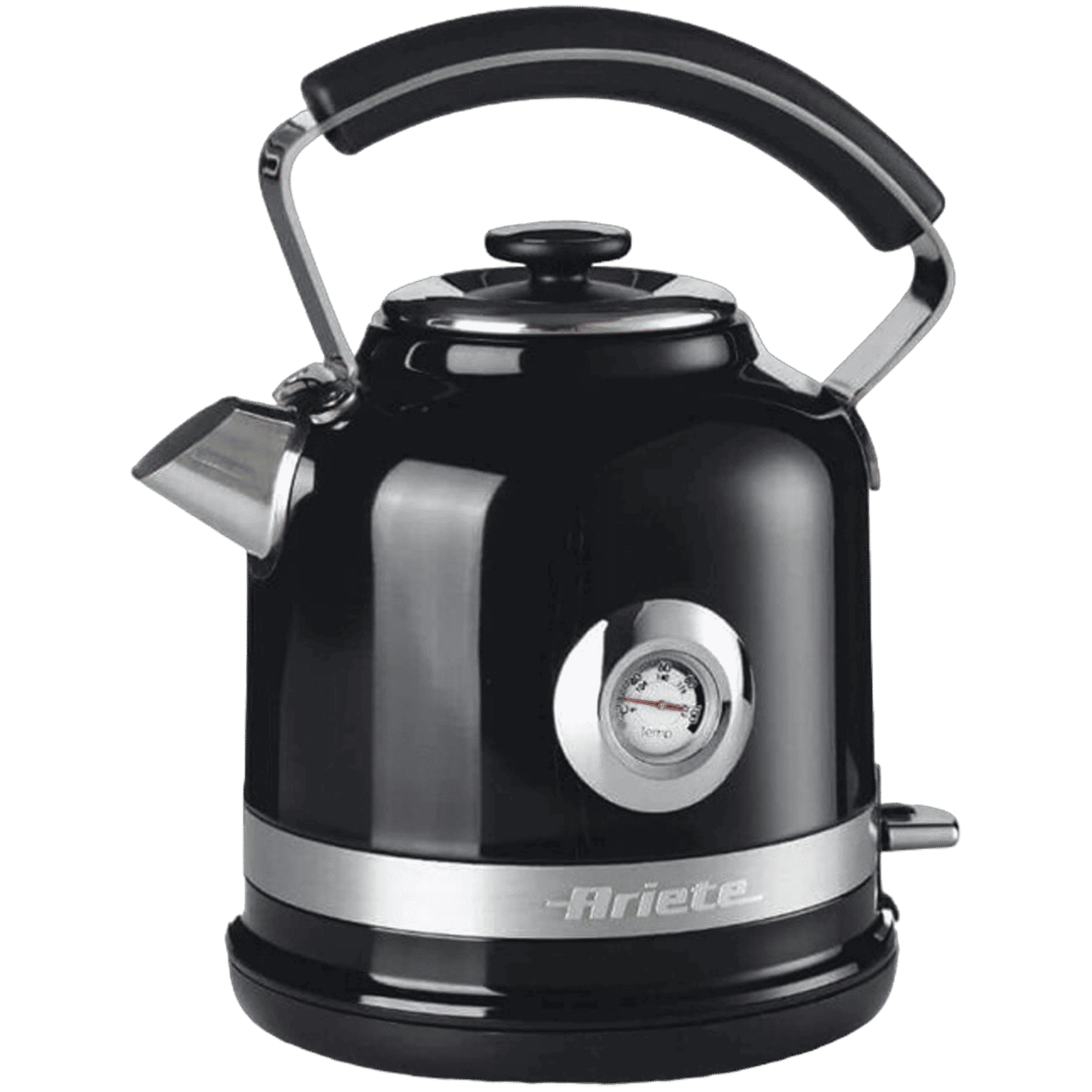 Ariete Moderna 2000 Watt 1.7 Litre Electric Kettle with Stainless Steel Body (Black) _1
