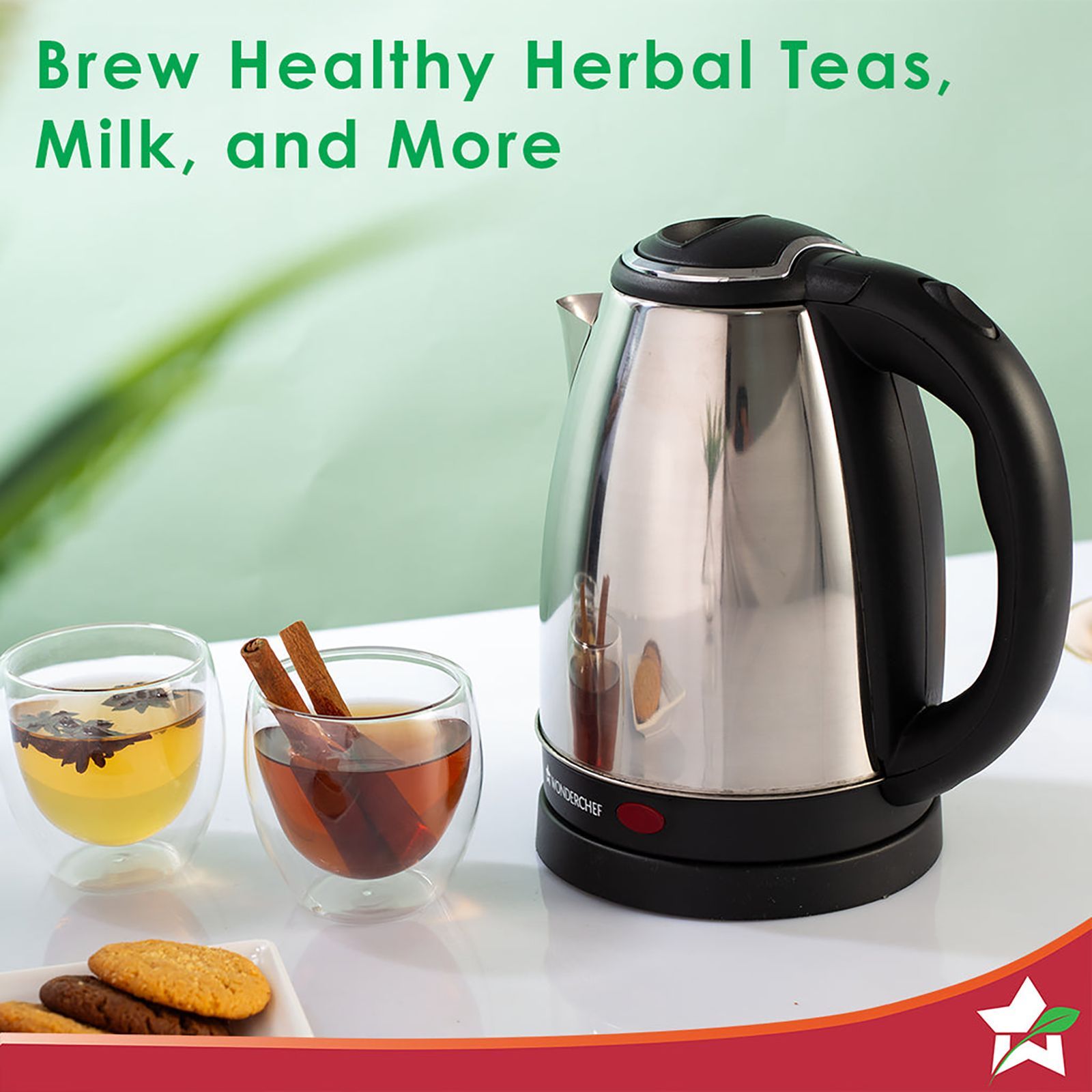 WONDERCHEF Crescent 1800 Watt 1.8 Litre Electric Kettle with Safety Locking Lid (Silver)_19