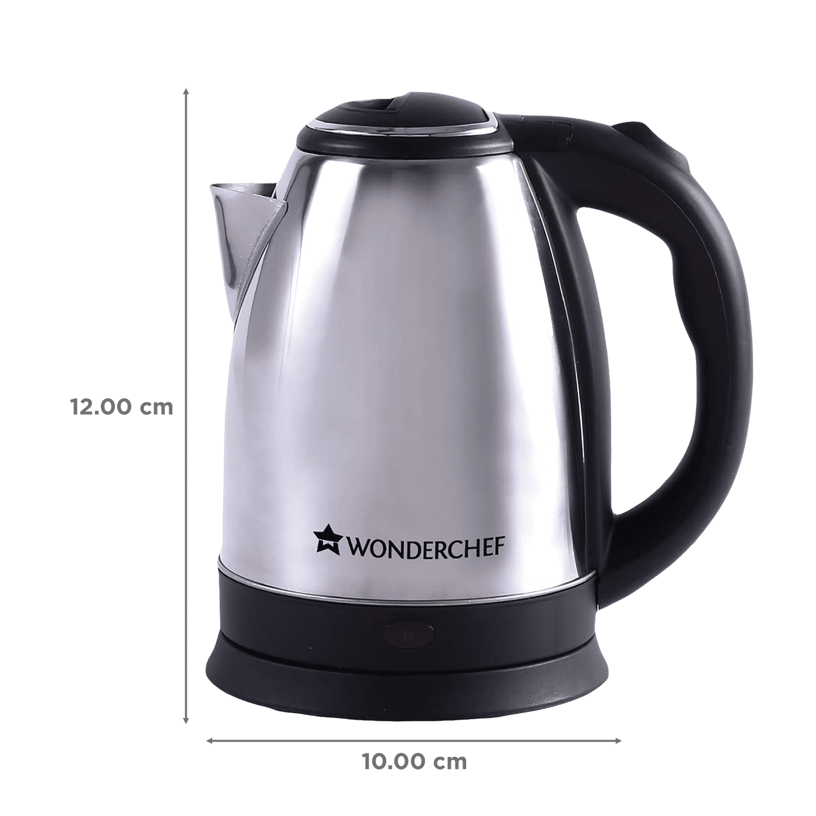 WONDERCHEF Crescent 1800 Watt 1.8 Litre Electric Kettle with Safety Locking Lid (Silver)_2