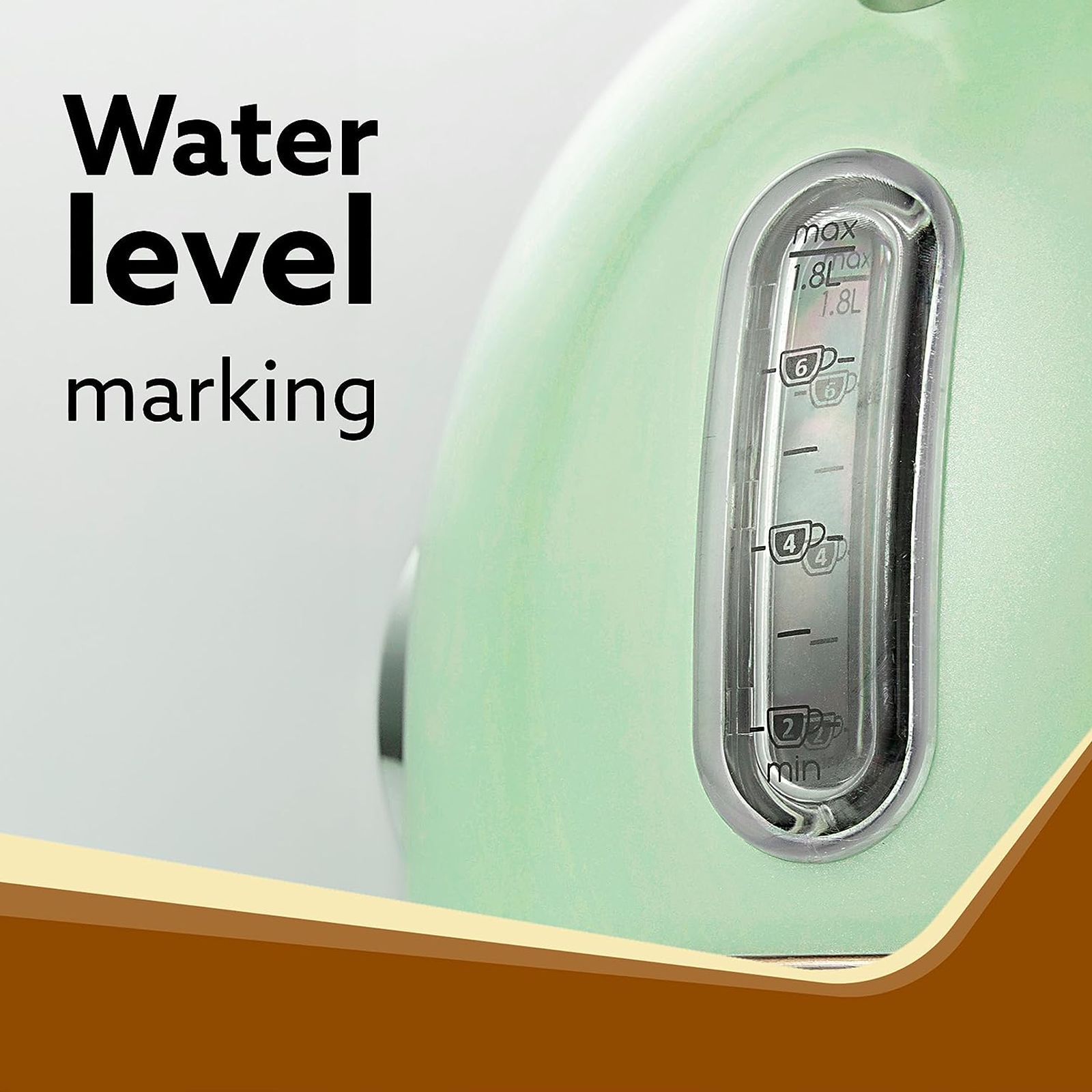 AGARO Regency Vintage 2150 Watt 1.8 Litre Electric Kettle with Cool Touch Handle (Green)_2