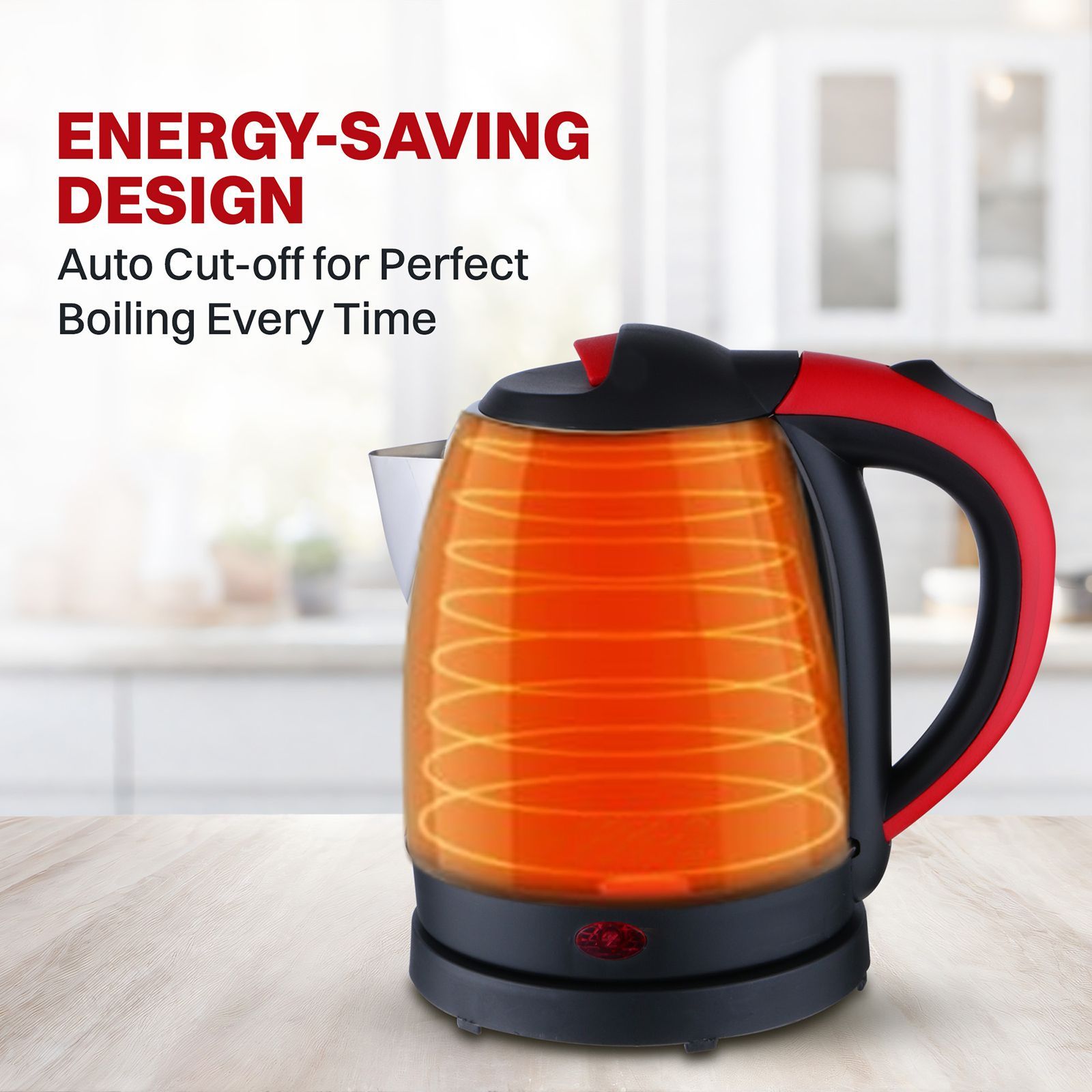 Croma 1500 Watt 1.2 Litre Electric Kettle with Overload Protection (Red & Silver)_13