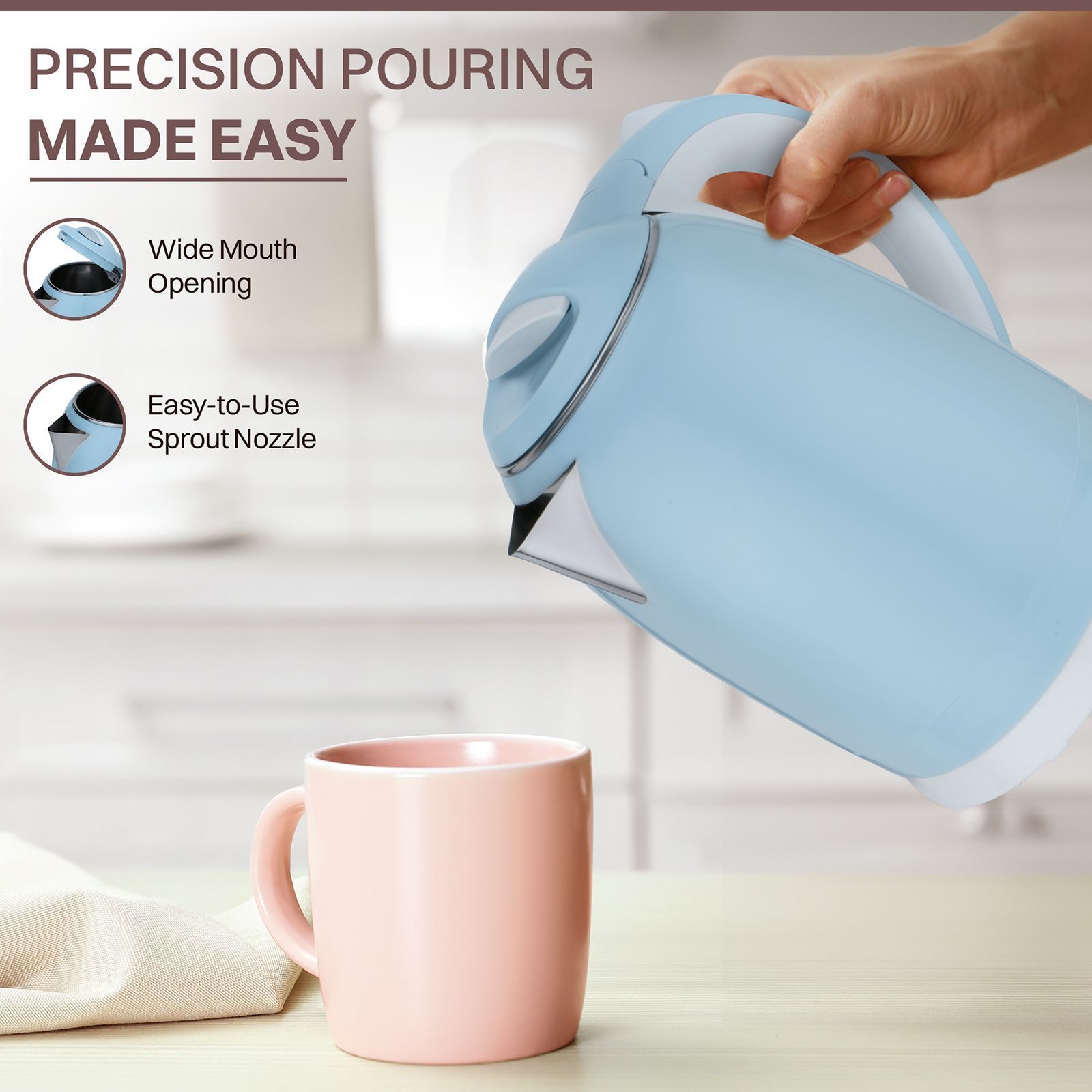 Croma 1500 Watt 1.8 Litre Electric Kettle with Overload Protection (Blue) Croma 1500 Watt 1.8 Litre Electric Kettle with Overload Protection (Blue)_8