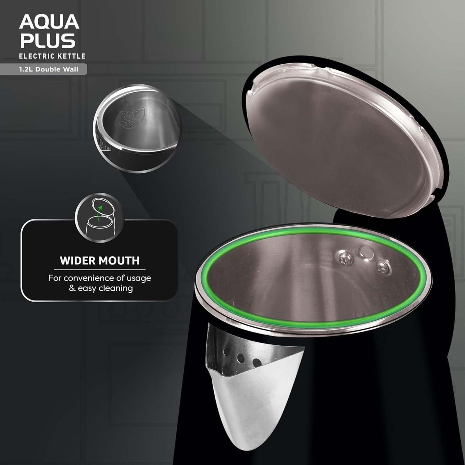 HAVELLS Aqua Plus 1250 Watt 1.2 Litre Electric Kettle with Cool Touch Outer Body (Black) HAVELLS Aqua Plus 1250 Watt 1.2 Litre Electric Kettle with Cool Touch Outer Body (Black)_16