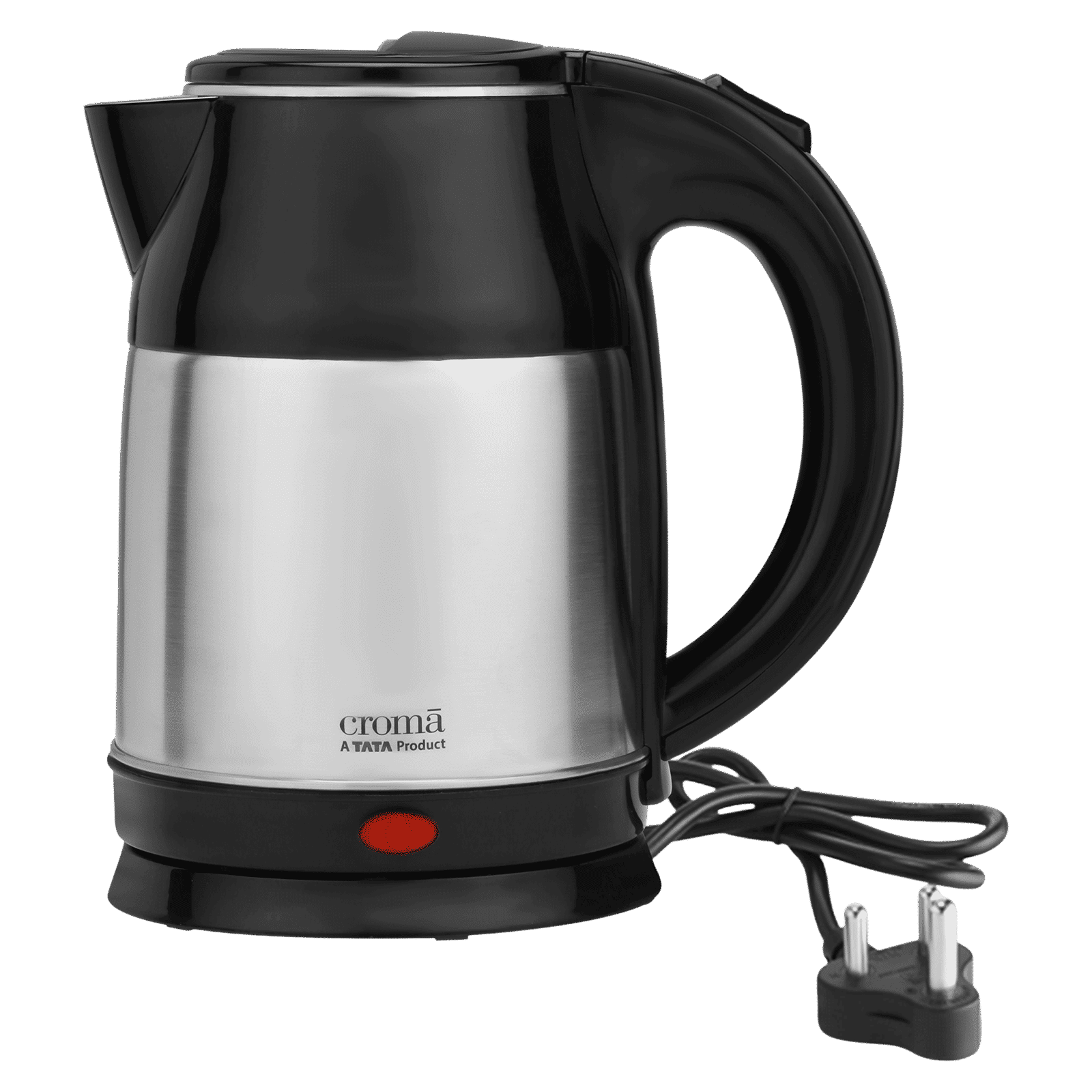 Croma 1500 Watt 1.8 Litre Electric Kettle with Auto Shut-off (Black & Silver)_1