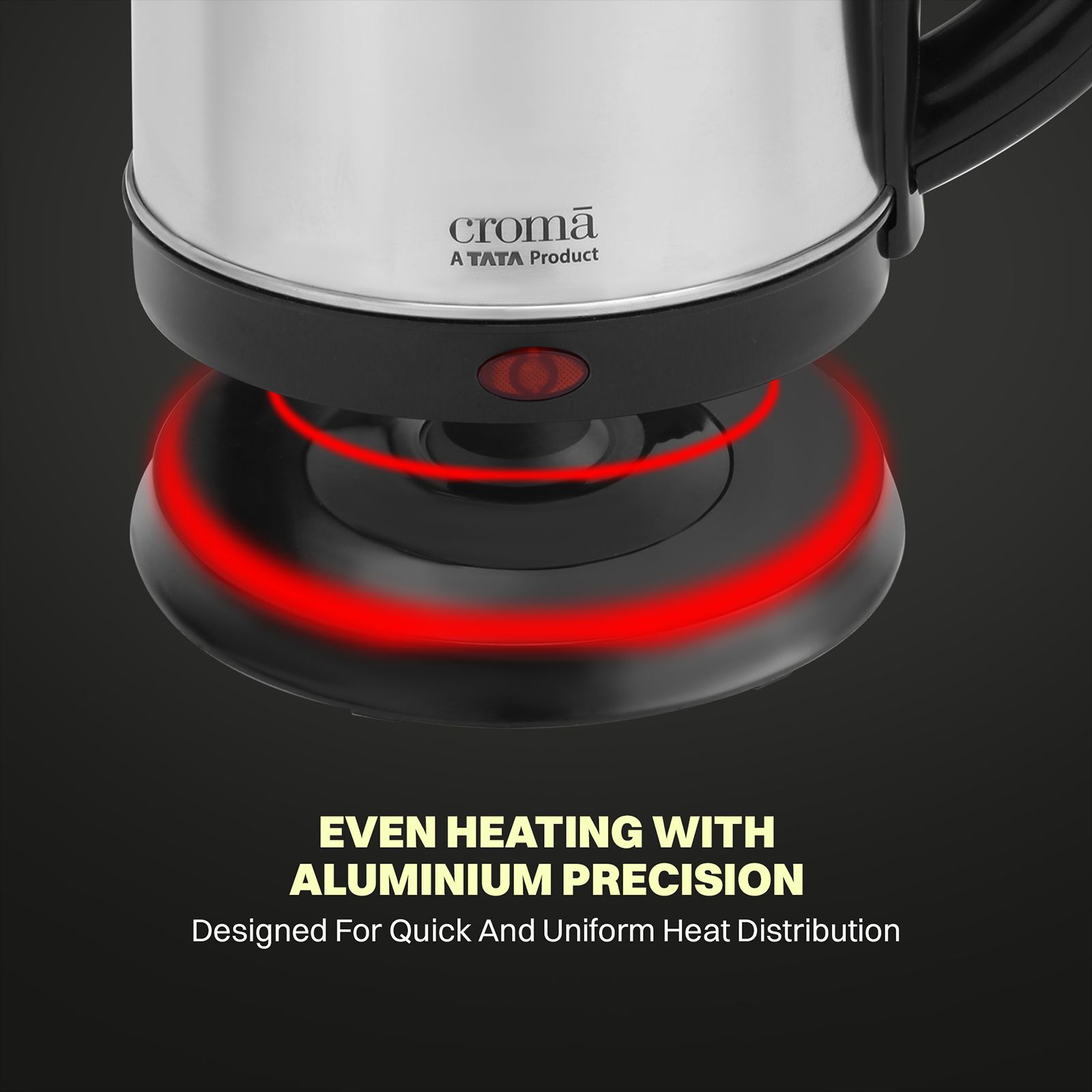 Croma 1500 Watt 1.8 Litre Electric Kettle with Auto Shut-off (Black & Silver)_14