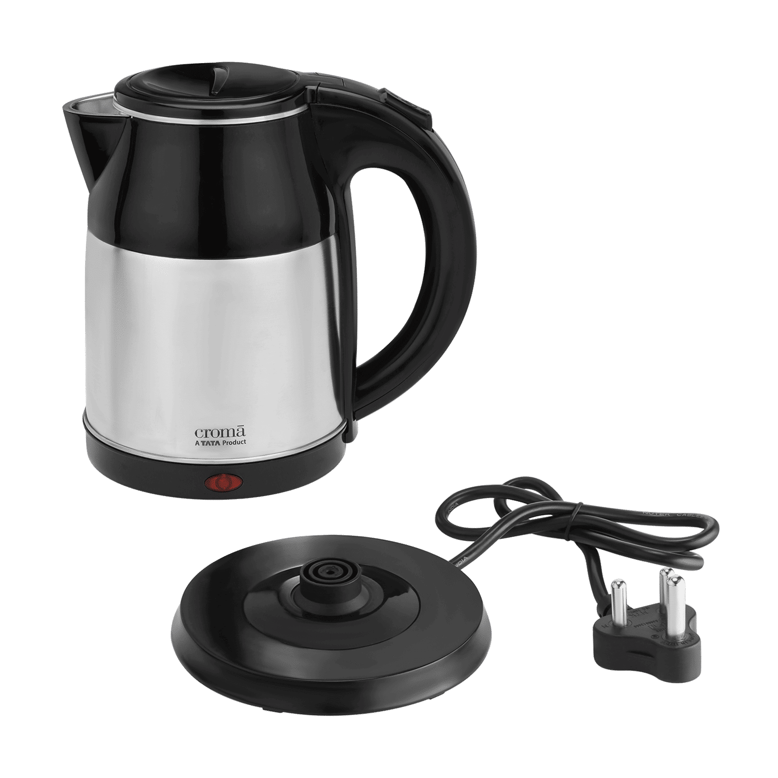 Croma 1500 Watt 1.8 Litre Electric Kettle with Auto Shut-off (Black & Silver)_6