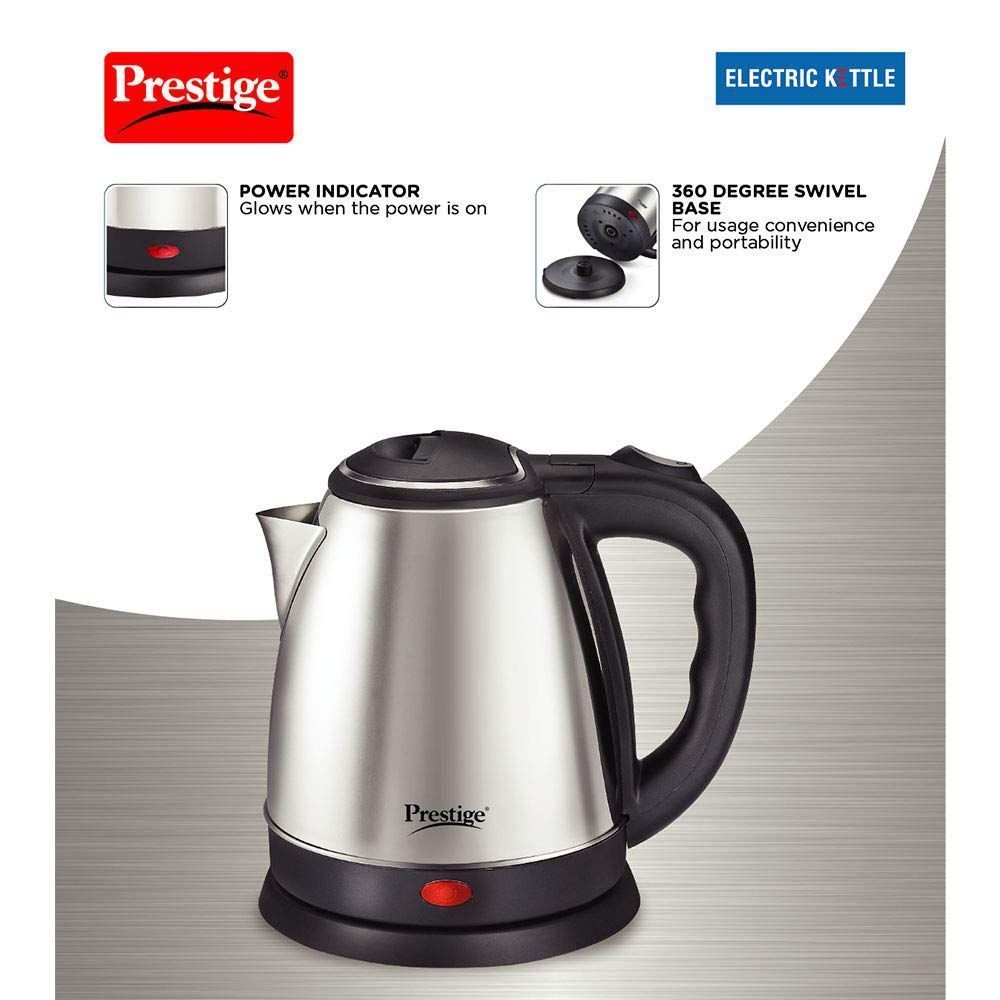 Prestige PKOSS 1500 Watt 1.8 Litre Electric Kettle with 360 Degree Swivel (Black) Prestige PKOSS 1500 Watt 1.8 Litre Electric Kettle with 360 Degree Swivel (Black)_6