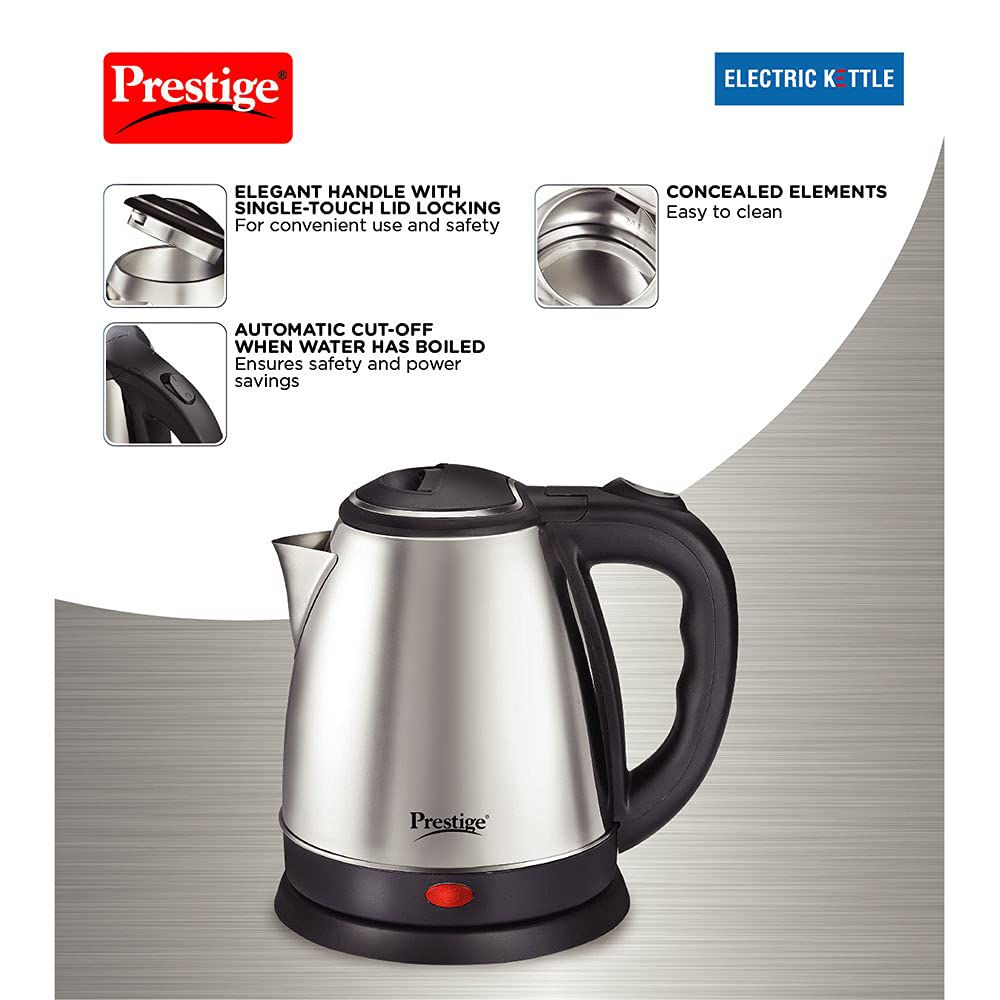Prestige PKOSS 1500 Watt 1.8 Litre Electric Kettle with 360 Degree Swivel (Black) Prestige PKOSS 1500 Watt 1.8 Litre Electric Kettle with 360 Degree Swivel (Black)_7