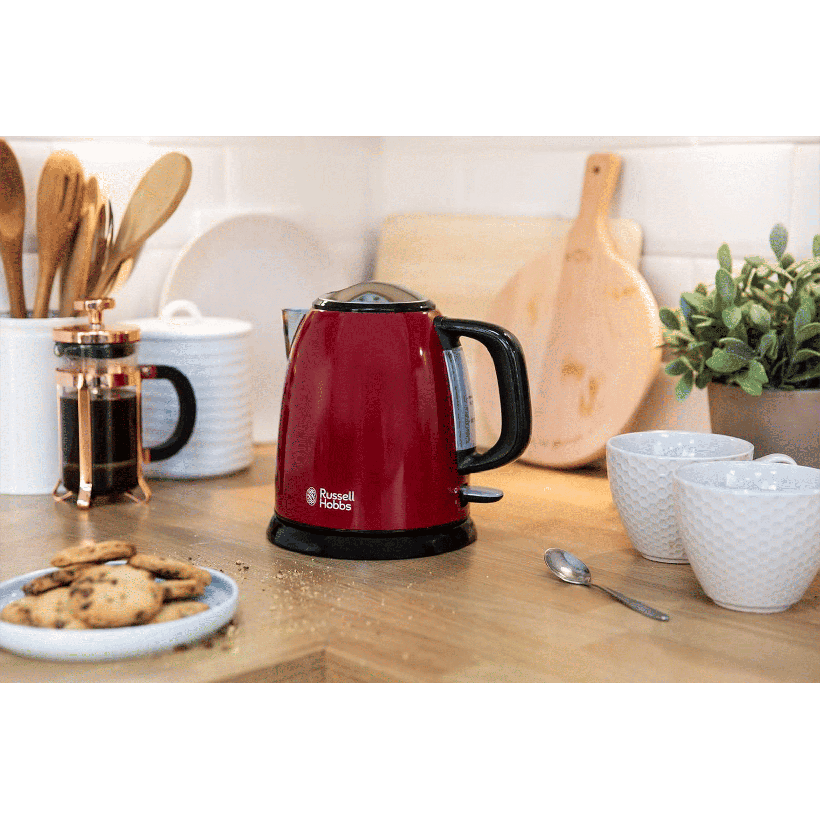 Russell Hobbs Colours Plus 2400 Watt 1 Litre Electric Kettle with Anti Scale Filter (Flame Red)_12