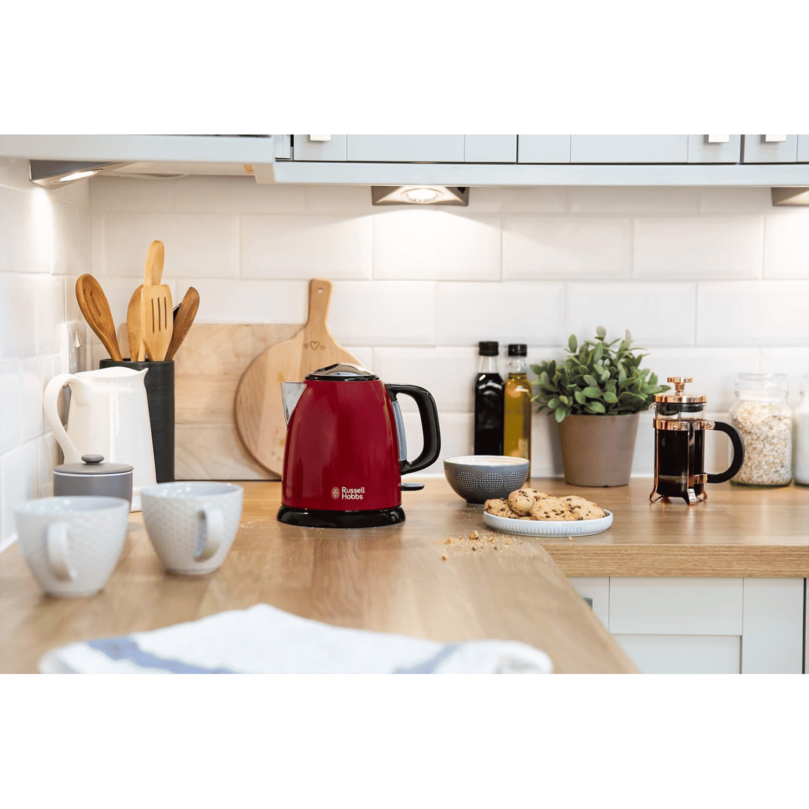 Russell Hobbs Colours Plus 2400 Watt 1 Litre Electric Kettle with Anti Scale Filter (Flame Red)_13