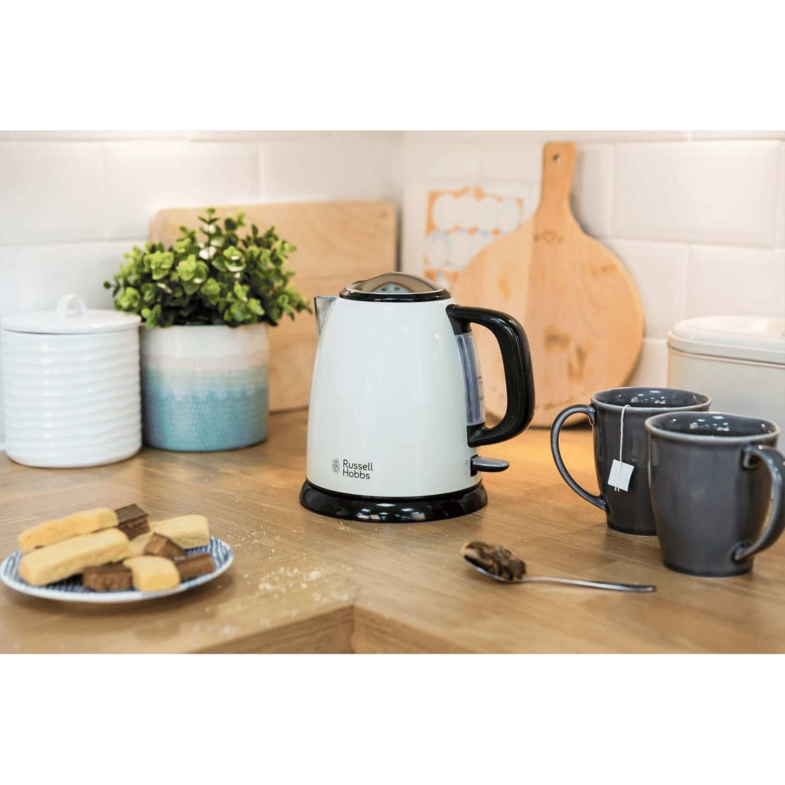 Russell Hobbs Colours Plus 2400 Watt 1 Litre Electric Kettle with Anti Scale Filter (Cream)_11
