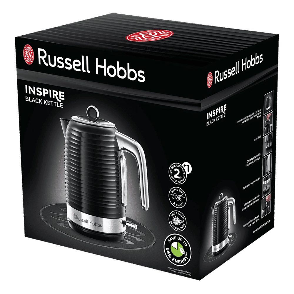 Russell Hobbs Inspire 2400 Watt 1.7 Litre Electric Kettle with 360 Degree Cordless Base (Black) Russell Hobbs Inspire 2400 Watt 1.7 Litre Electric Kettle with 360 Degree Cordless Base (Black)_12