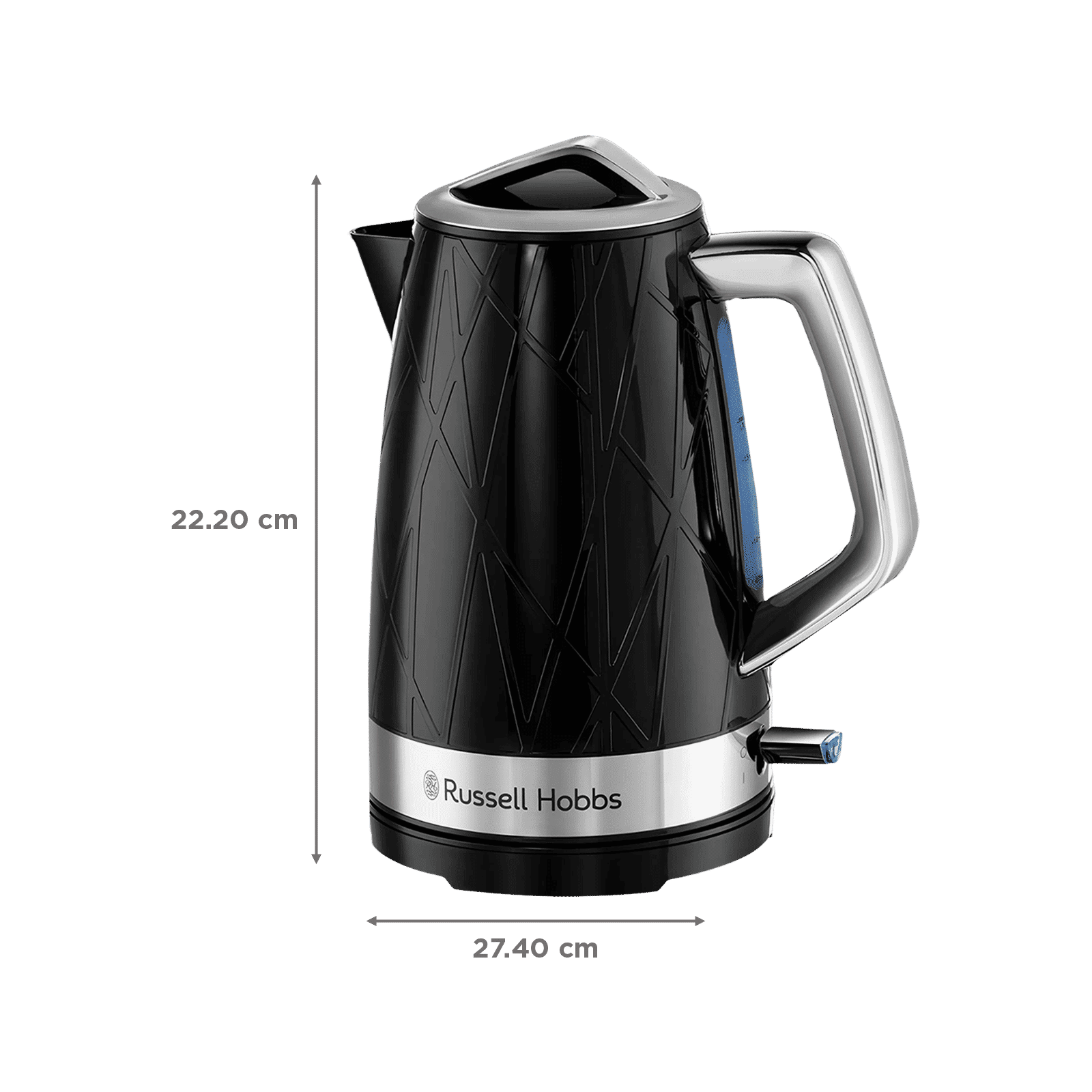 Russell Hobbs Structure 2400 Watt 1.7 Litre Electric Kettle with Blue Indicator Illumination  (Black)_2