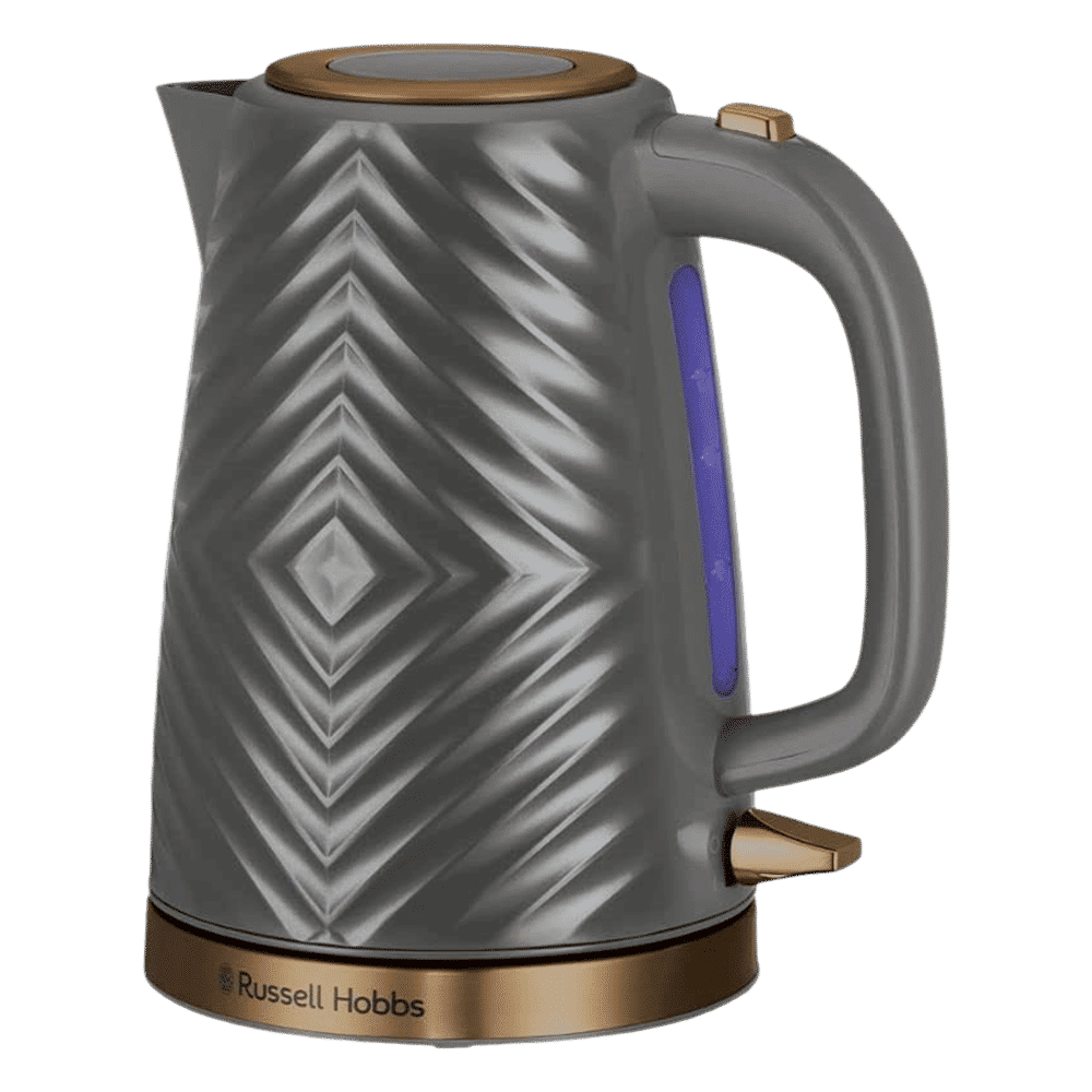 Russell Hobbs Groove 2400 Watt 1.7 Litre Electric Kettle with Perfect Pour Spout (Grey)_1