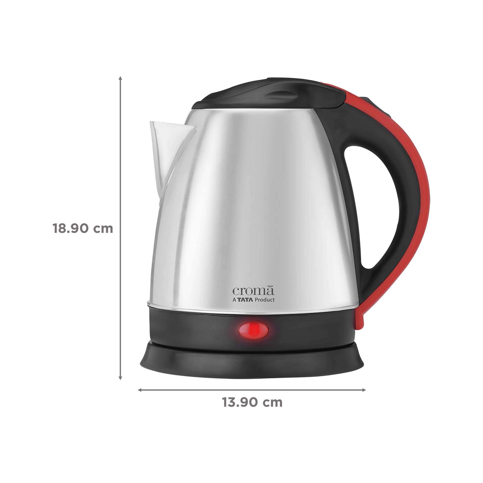 Croma 1350 Watt 1.5 Litre Electric Kettle with Overload Protection (Silver) Croma 1350 Watt 1.5 Litre Electric Kettle with Overload Protection (Silver)_2