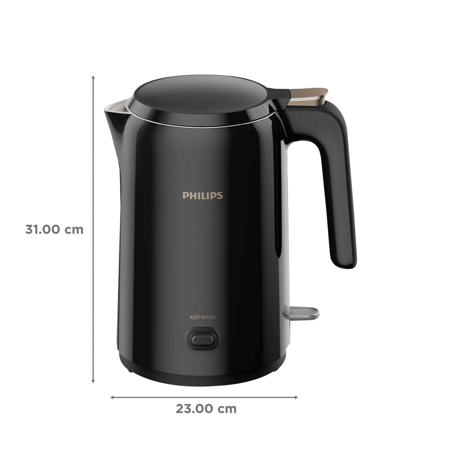 PHILIPS HD9378/80 1300 Watt 1.5 Litre Electric Kettle with Concealed Heating Element (Black) PHILIPS HD9378/80 1300 Watt 1.5 Litre Electric Kettle with Concealed Heating Element (Black)_2