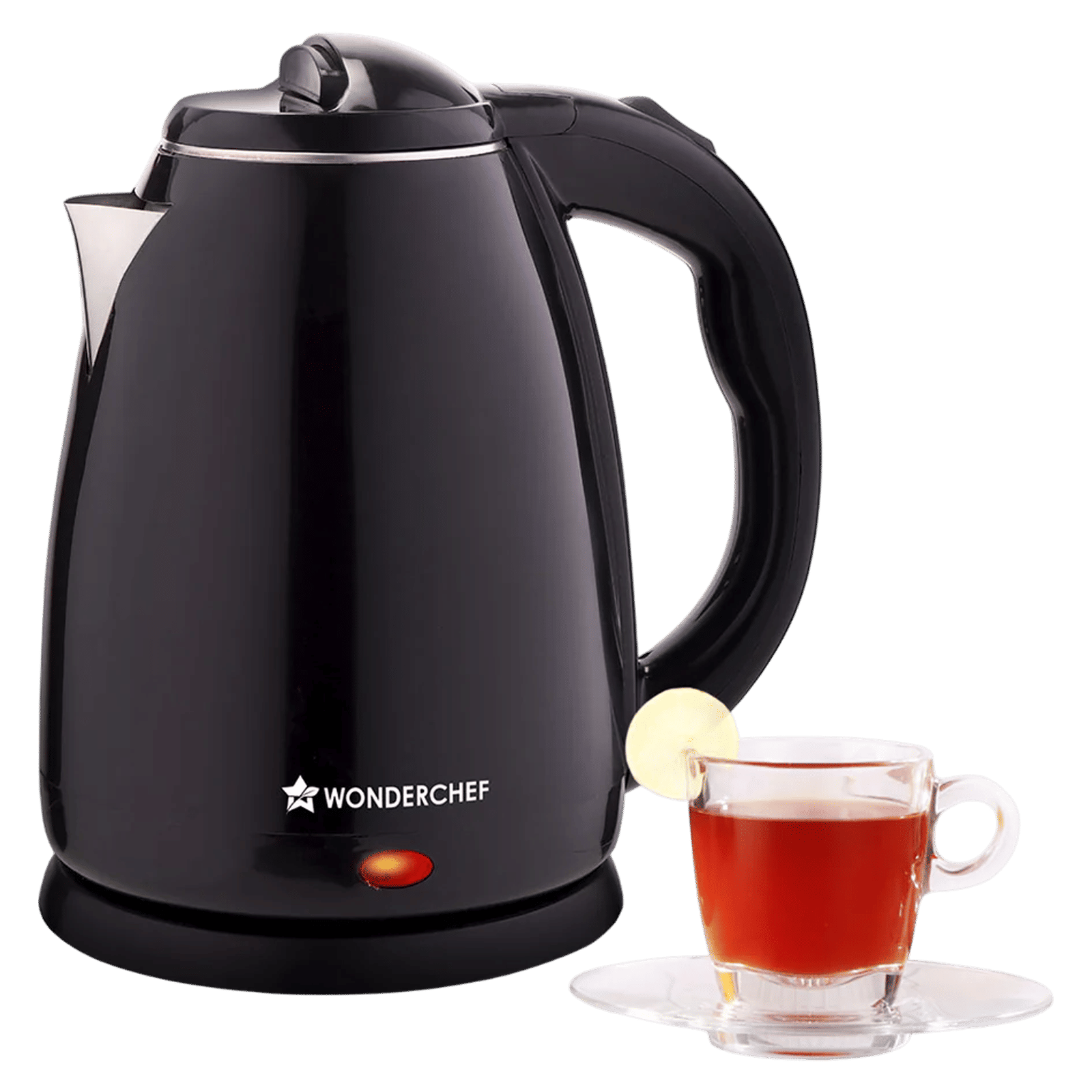 WONDERCHEF Essenza 1350 Watt 1.8 Litre Electric Kettle with Cool Touch Outer Body (Black)_1