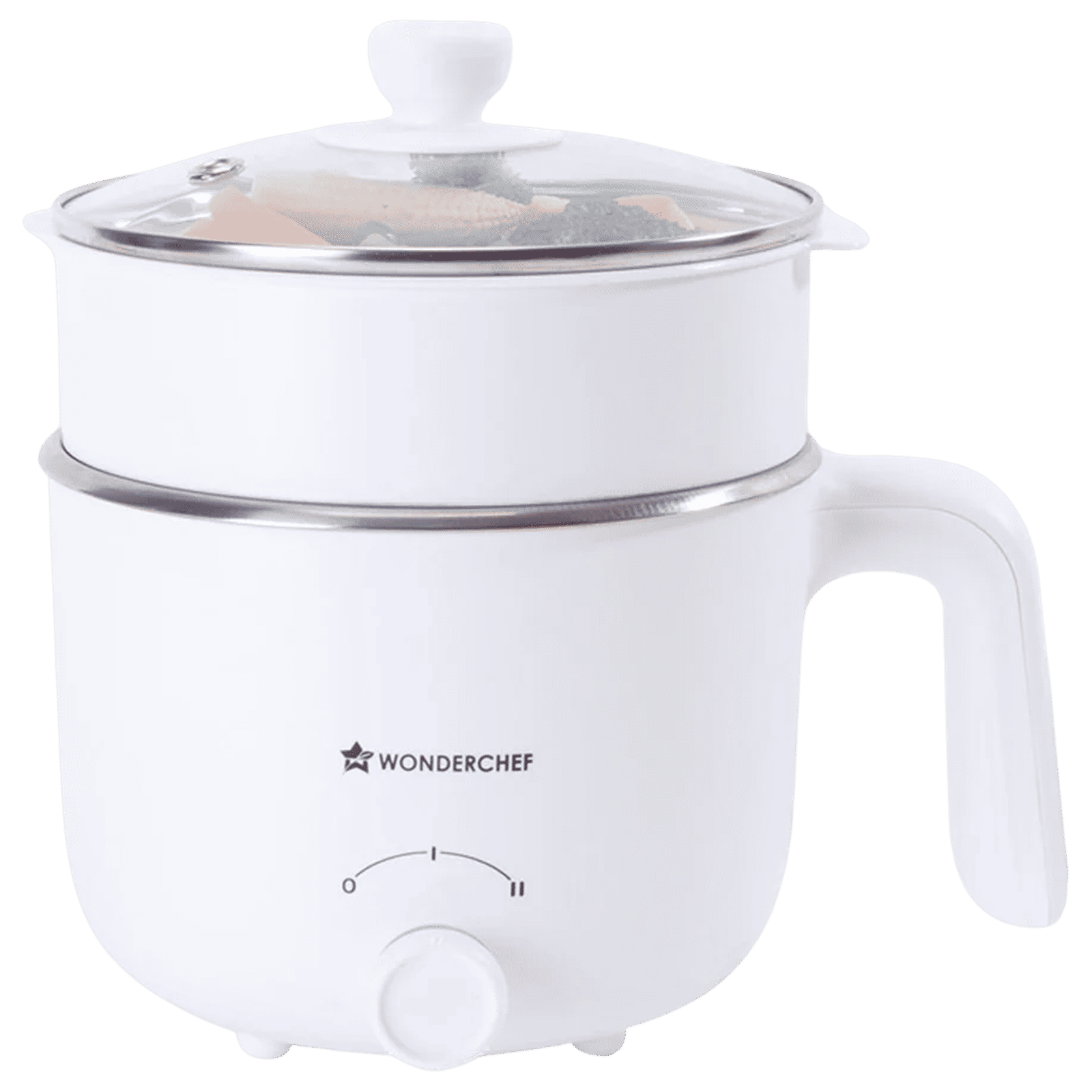 WONDERCHEF Luxe 600 Watt 1.2 Litre Multi Cook Kettle with Cool Touch Exterior (Ivory)_1