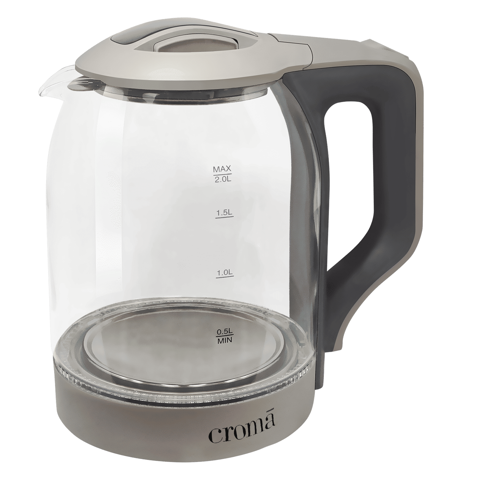 Croma 1500 Watt 1.8 Litre Electric Kettle with Auto Shut Off (Grey)_8