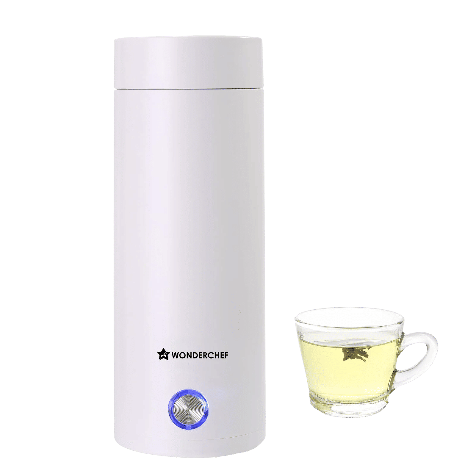 WONDERCHEF Crescent 0.4 Litre Electric Kettle with High-Quality Stainless Steel Interior (White)_1