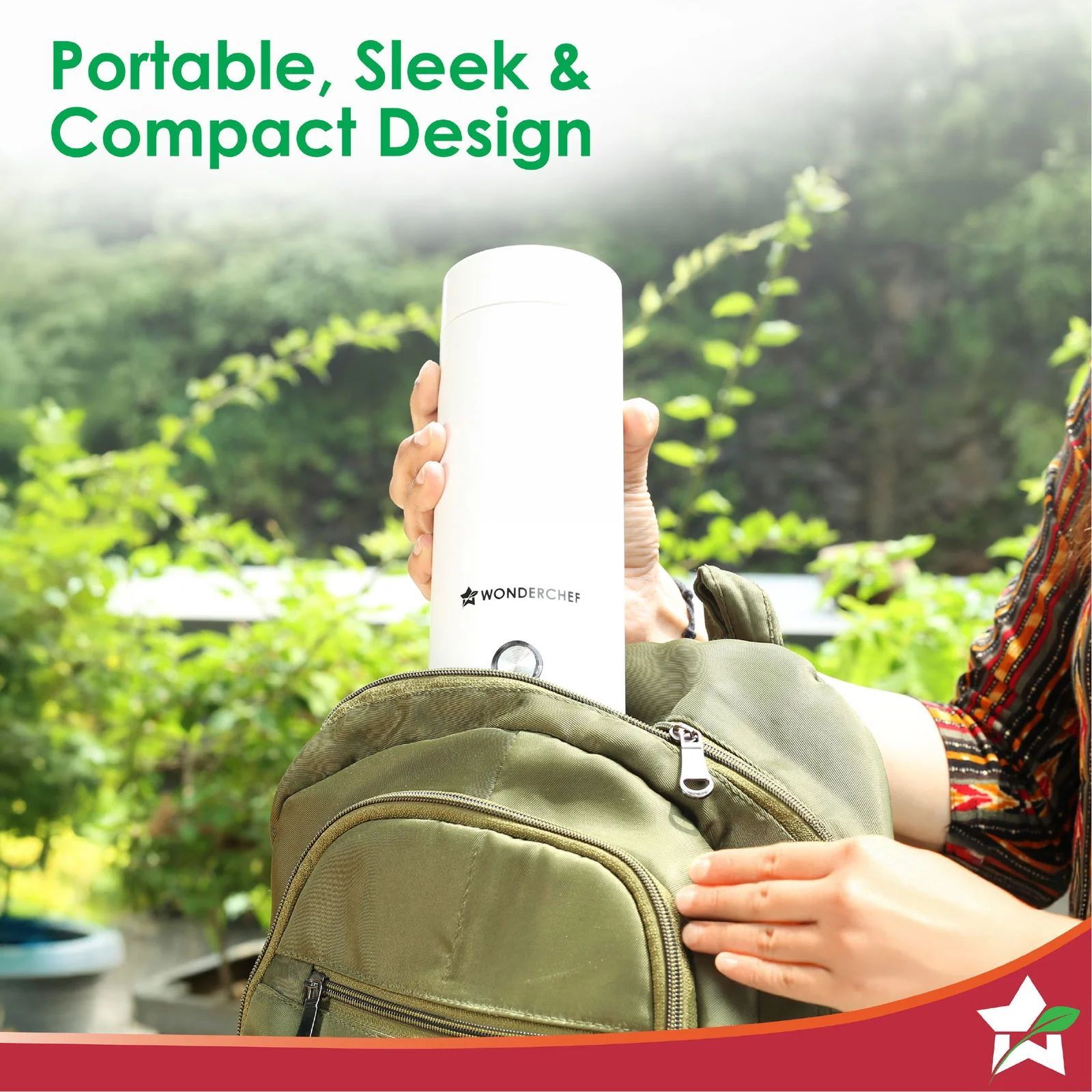 WONDERCHEF Crescent 0.4 Litre Electric Kettle with High-Quality Stainless Steel Interior (White)_4