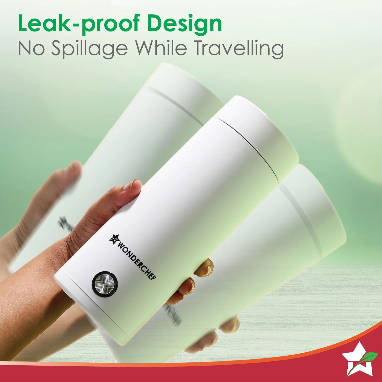 WONDERCHEF Crescent 0.4 Litre Electric Kettle with High-Quality Stainless Steel Interior (White)_5