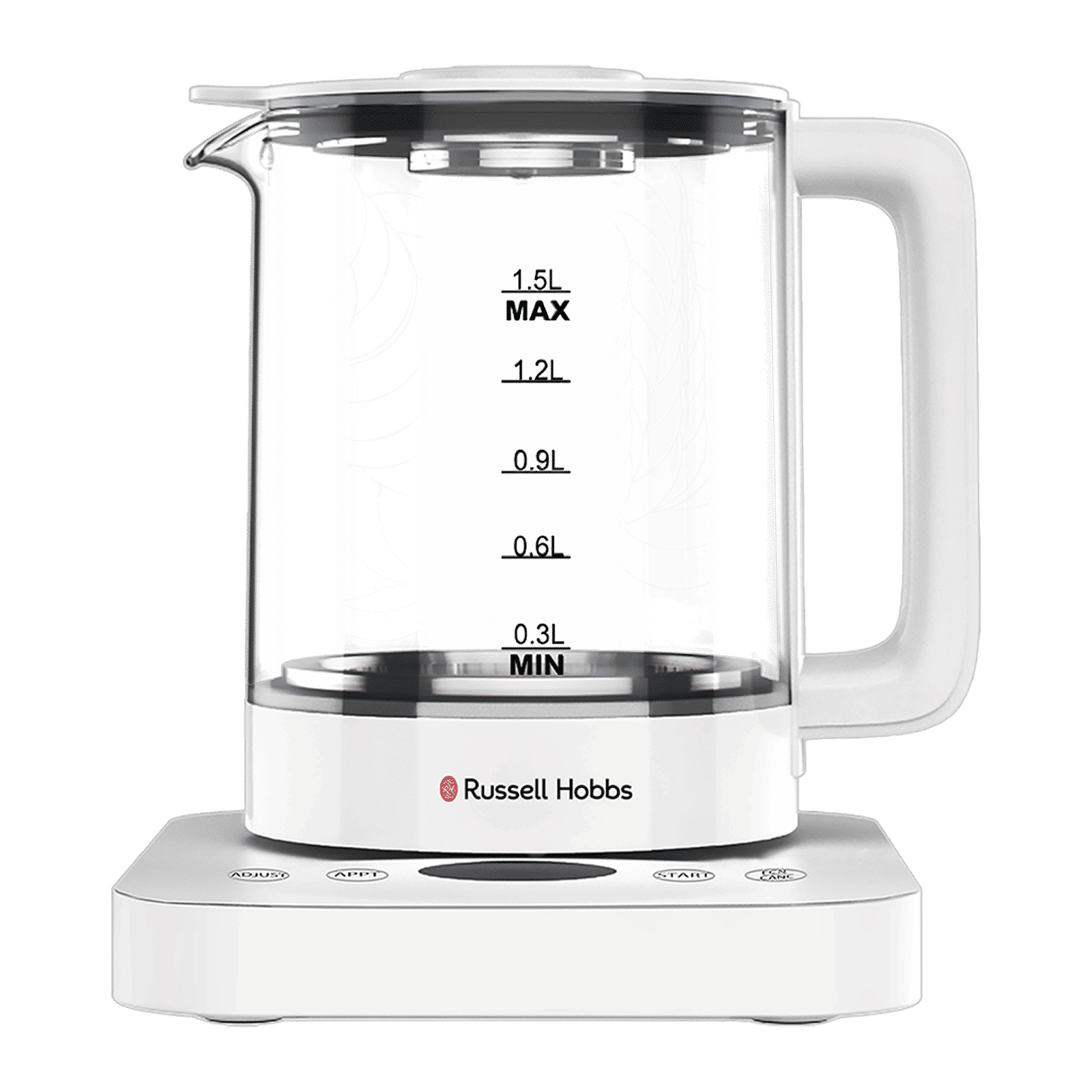 Russell Hobbs AuraLite 800 Watt 1.5 Litre Electric Kettle with Auto Shut Off (White)_1