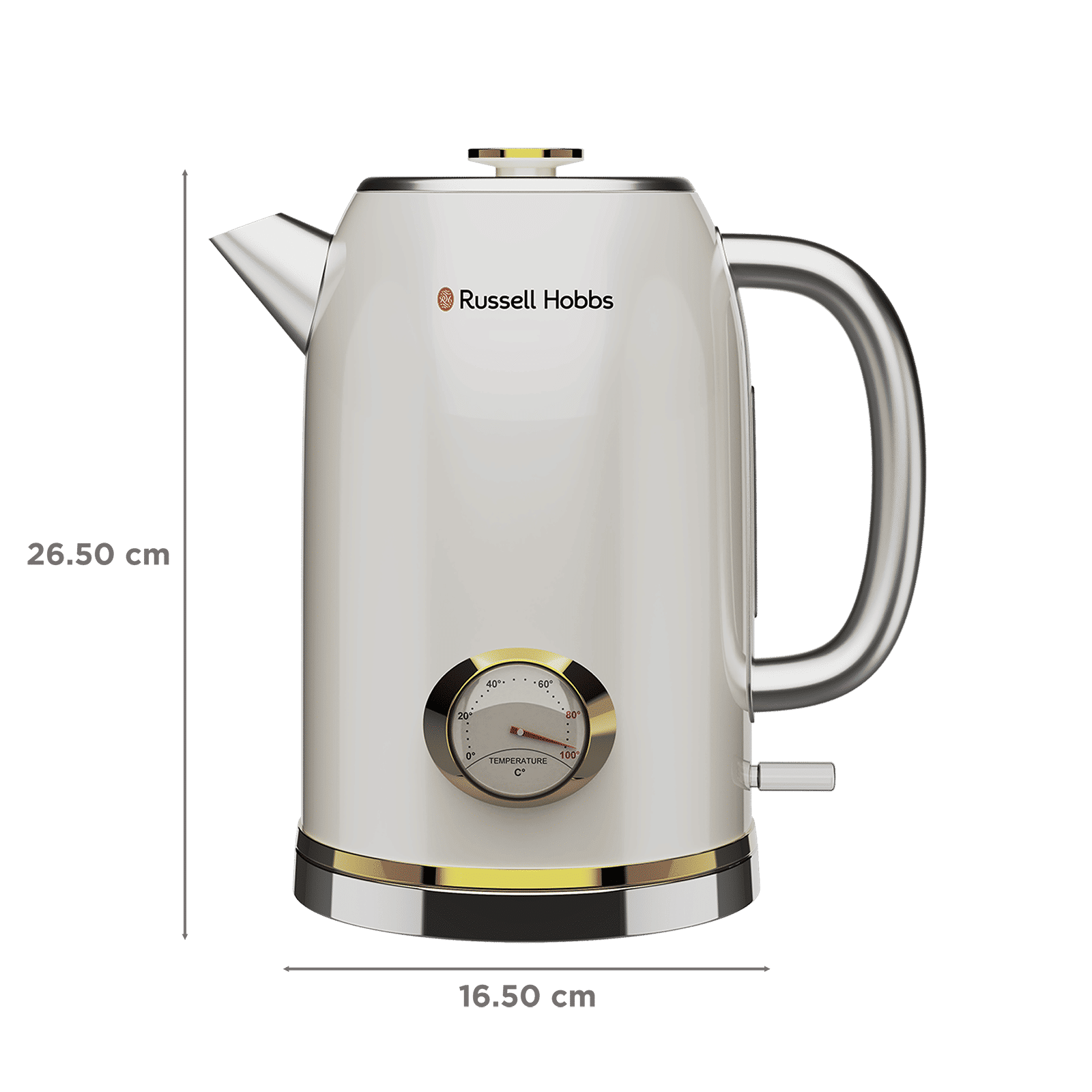 Russell Hobbs TrueTemp 1500 Watt 1.8 Litre Electric Kettle with Auto Shut Off (White)_2